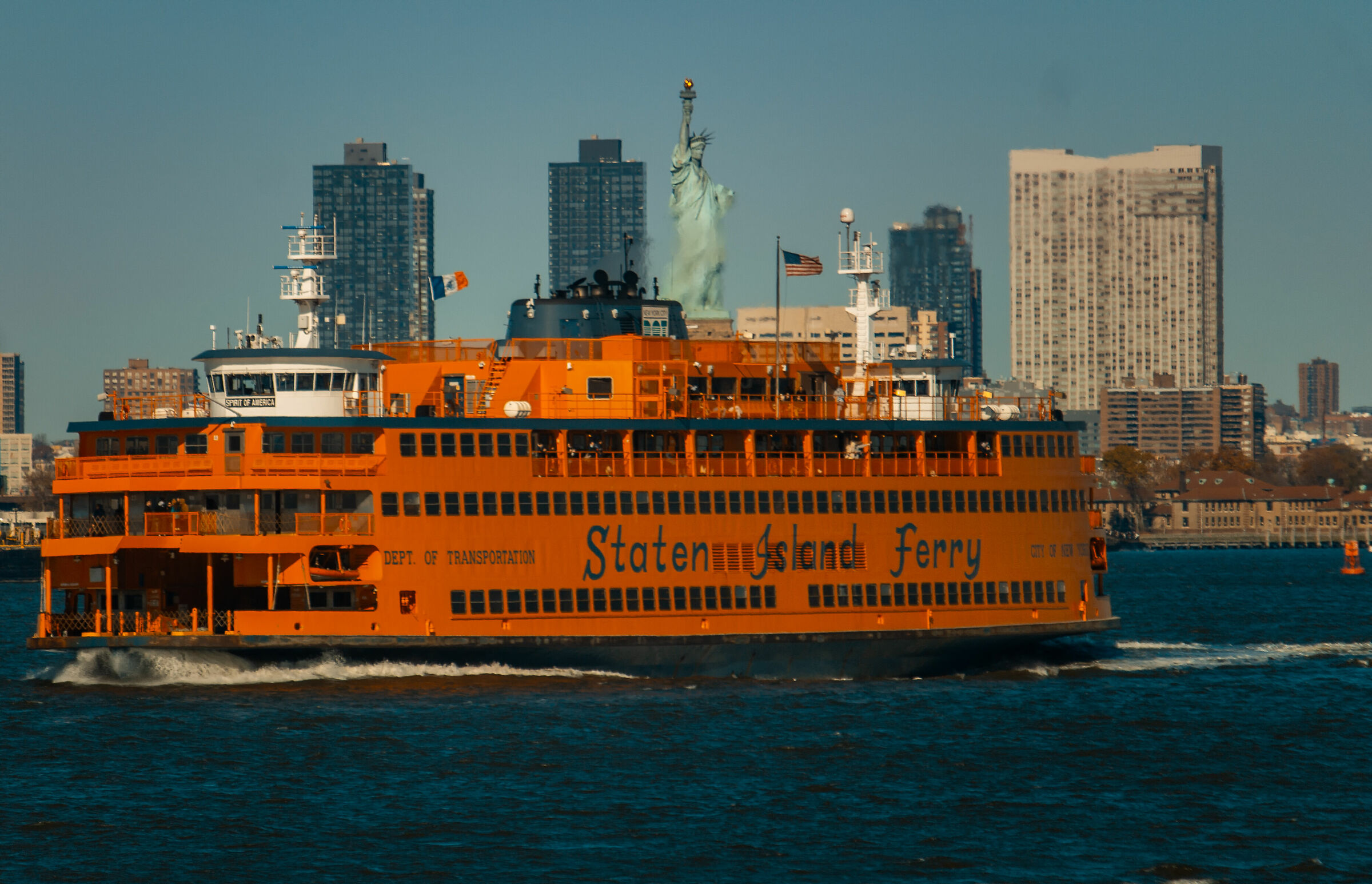 Heading to Manhattan