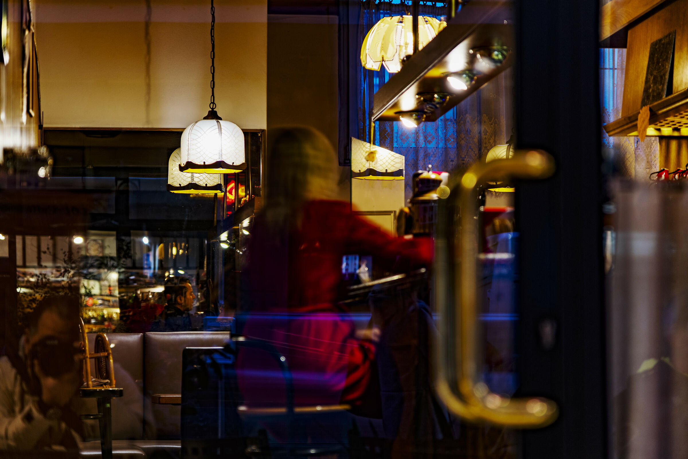 Self-portrait at the bar...