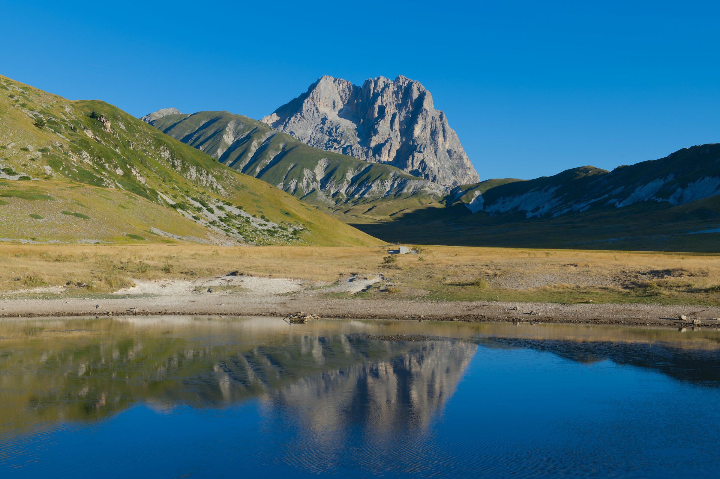 Gran Sasso from the Pietranzoni lake