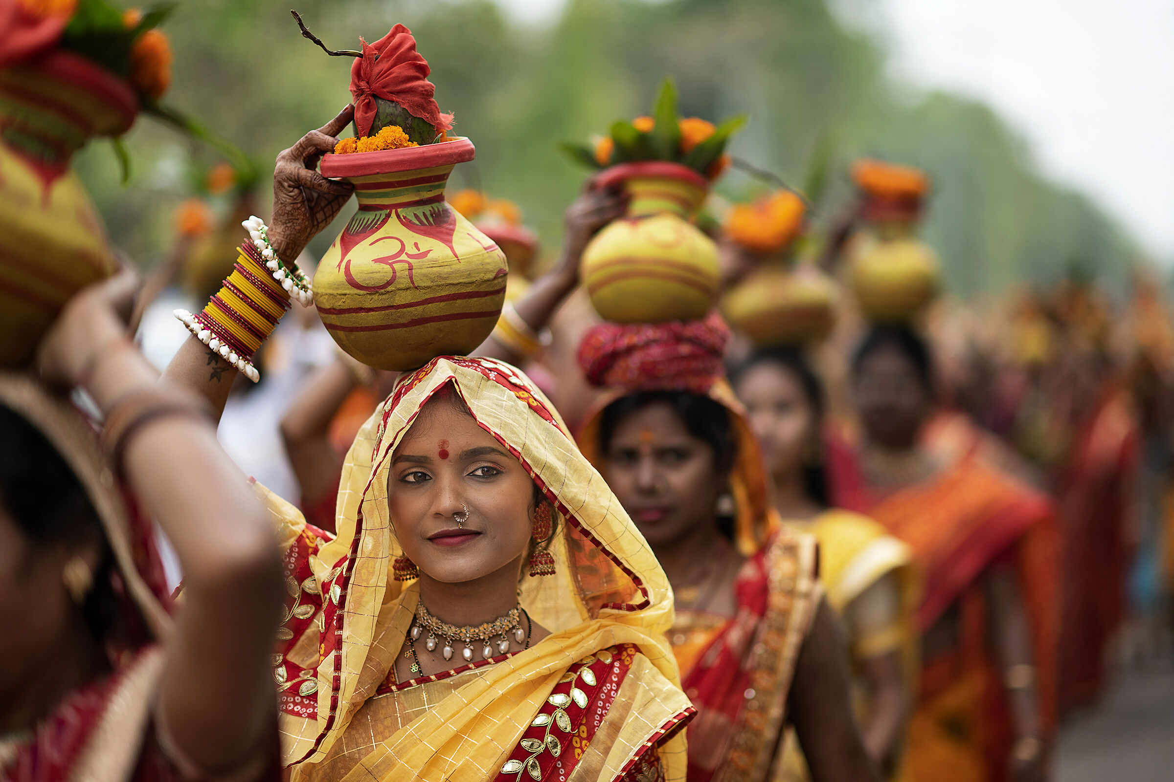 Processione  buddista in Guwahati