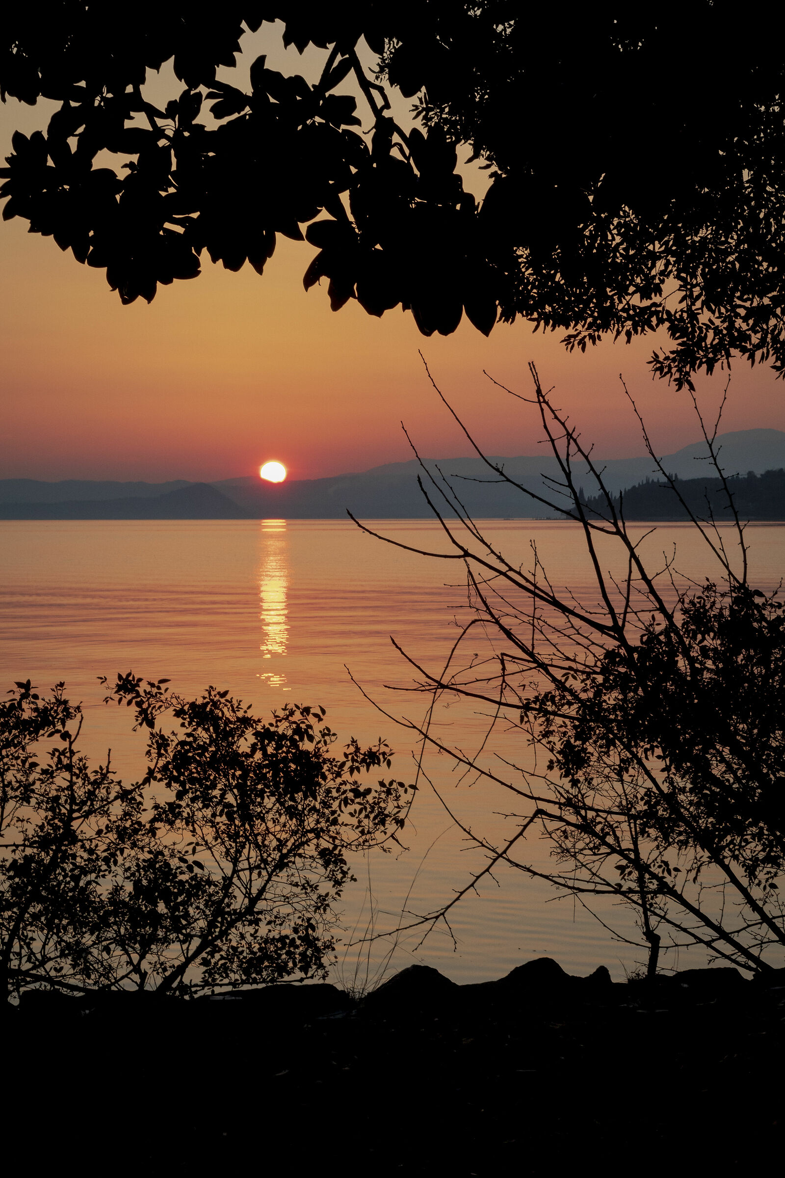 Silhouette at sunset