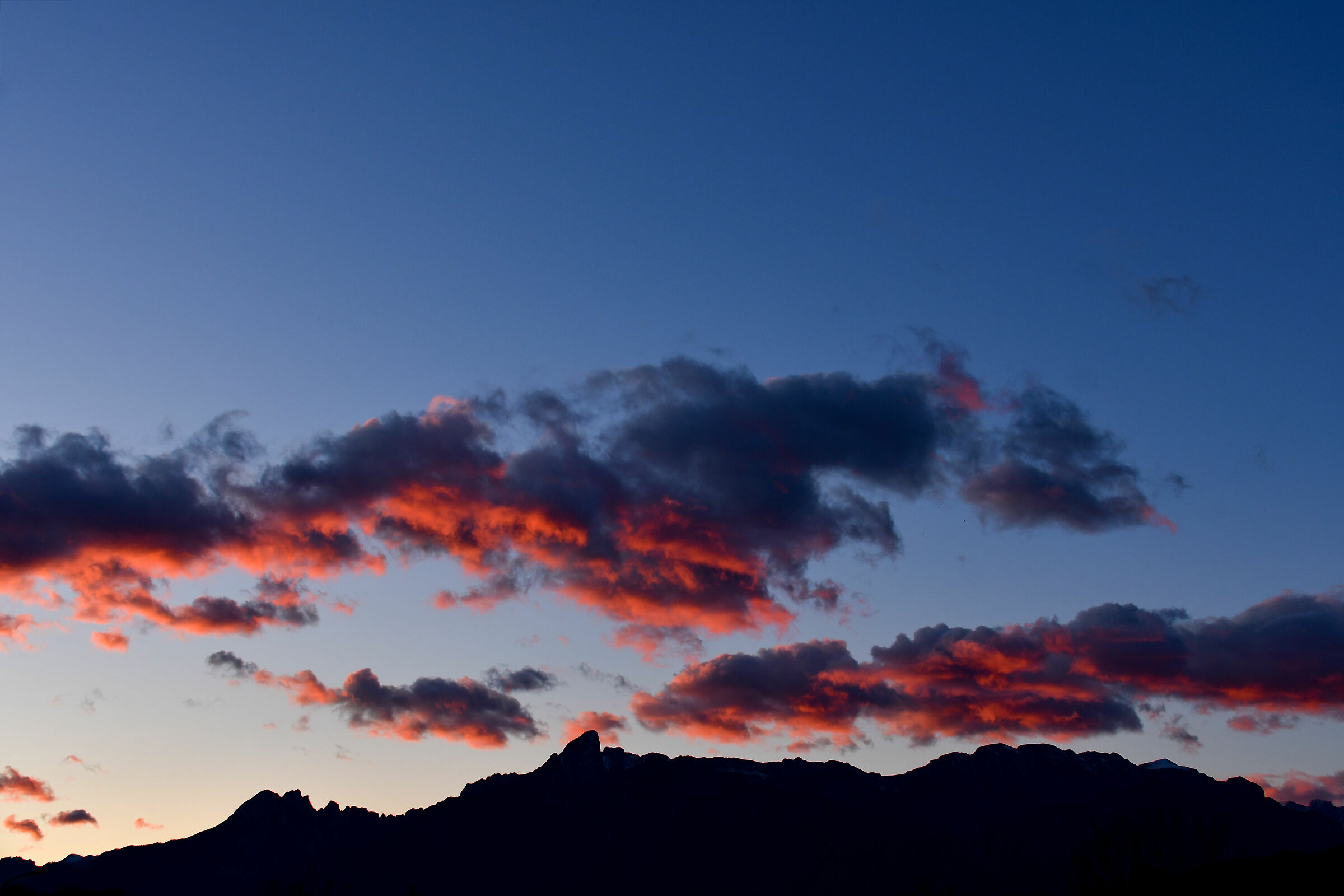 Sunset in Valbelluna