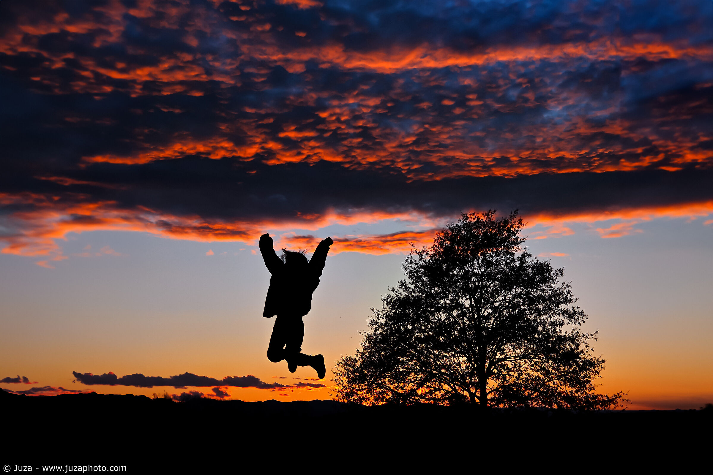 A leap into the sunset