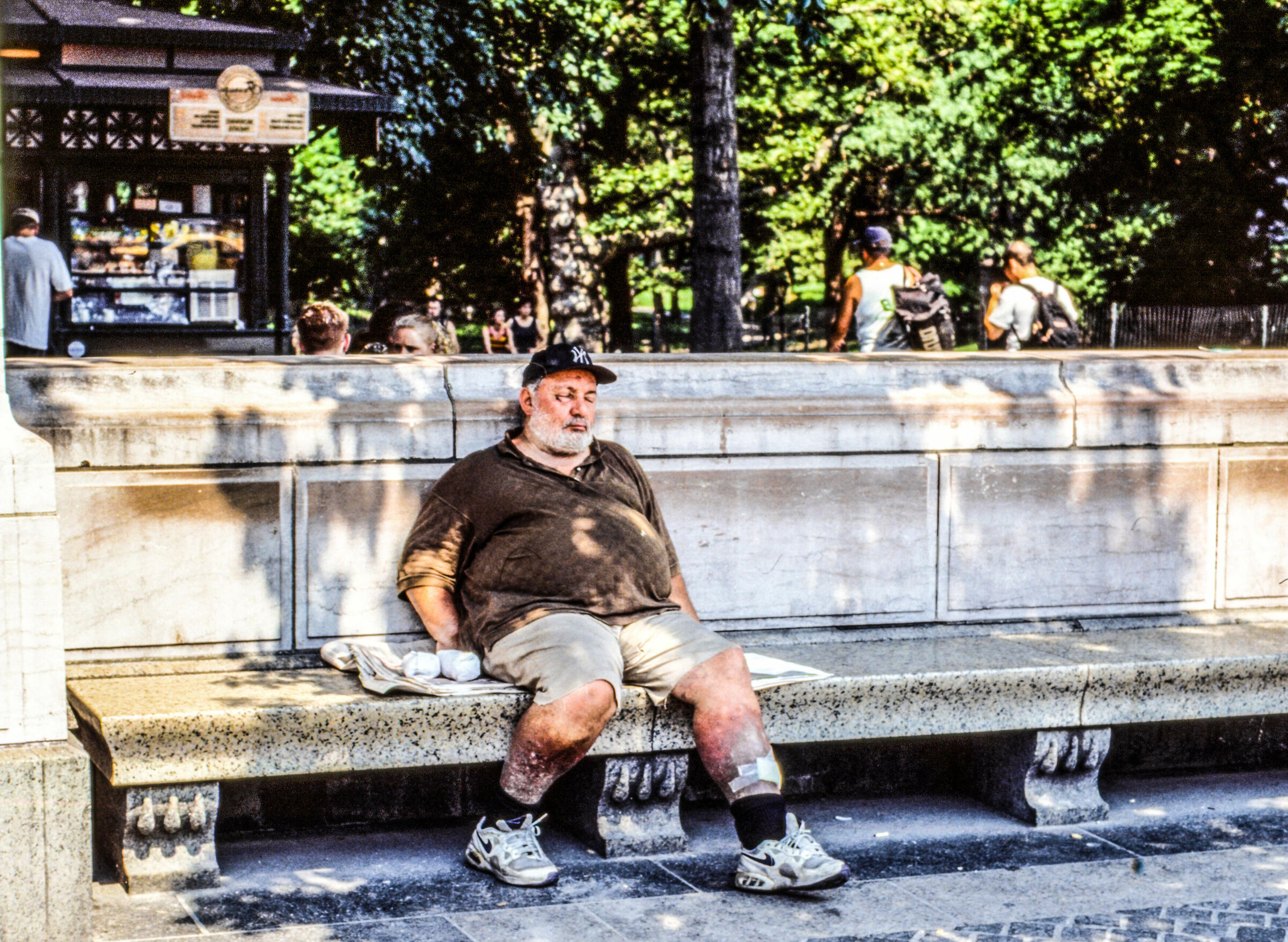 Nap in Central Park New York