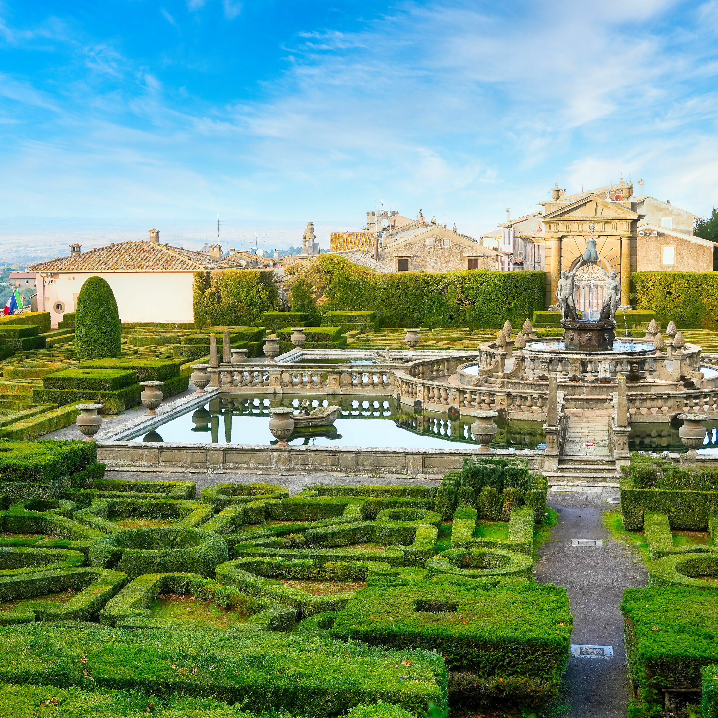 the garden of Villa Lante in Bagnaia (VT)