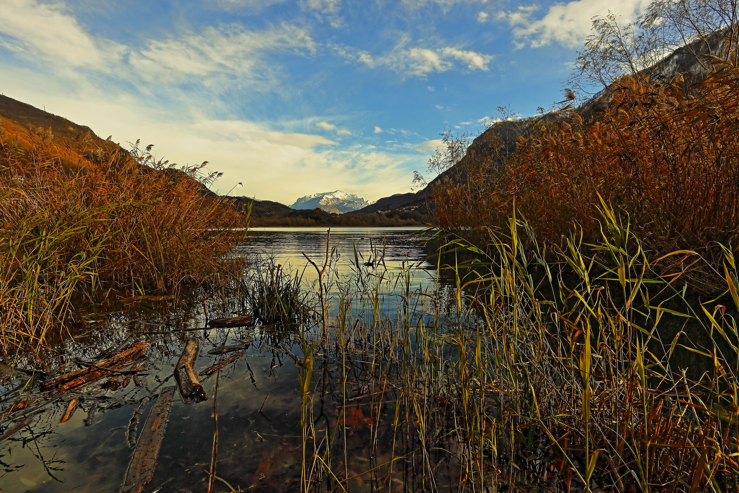 The Grigna seen from Lake Piano