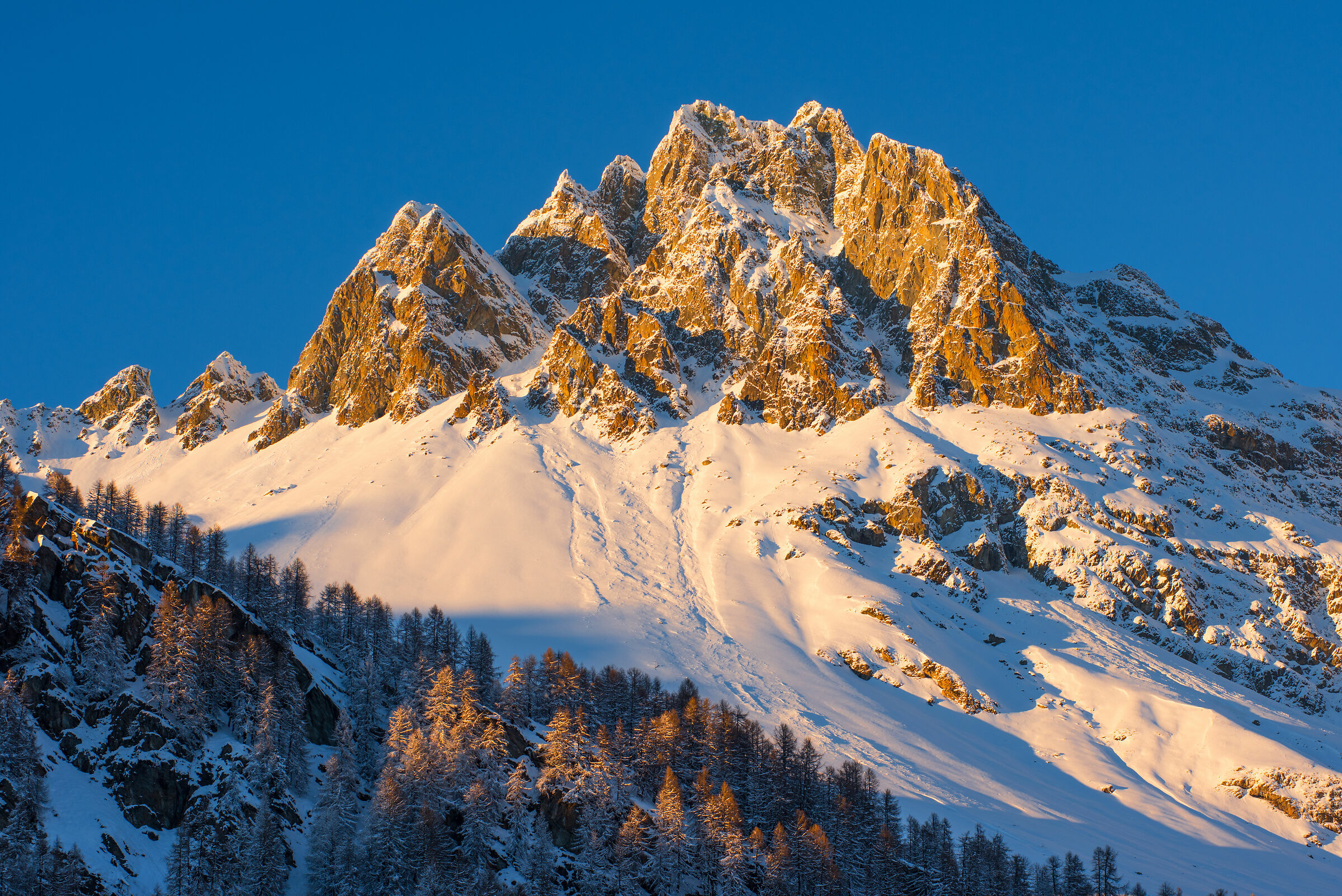 Sunset hour in Engadin