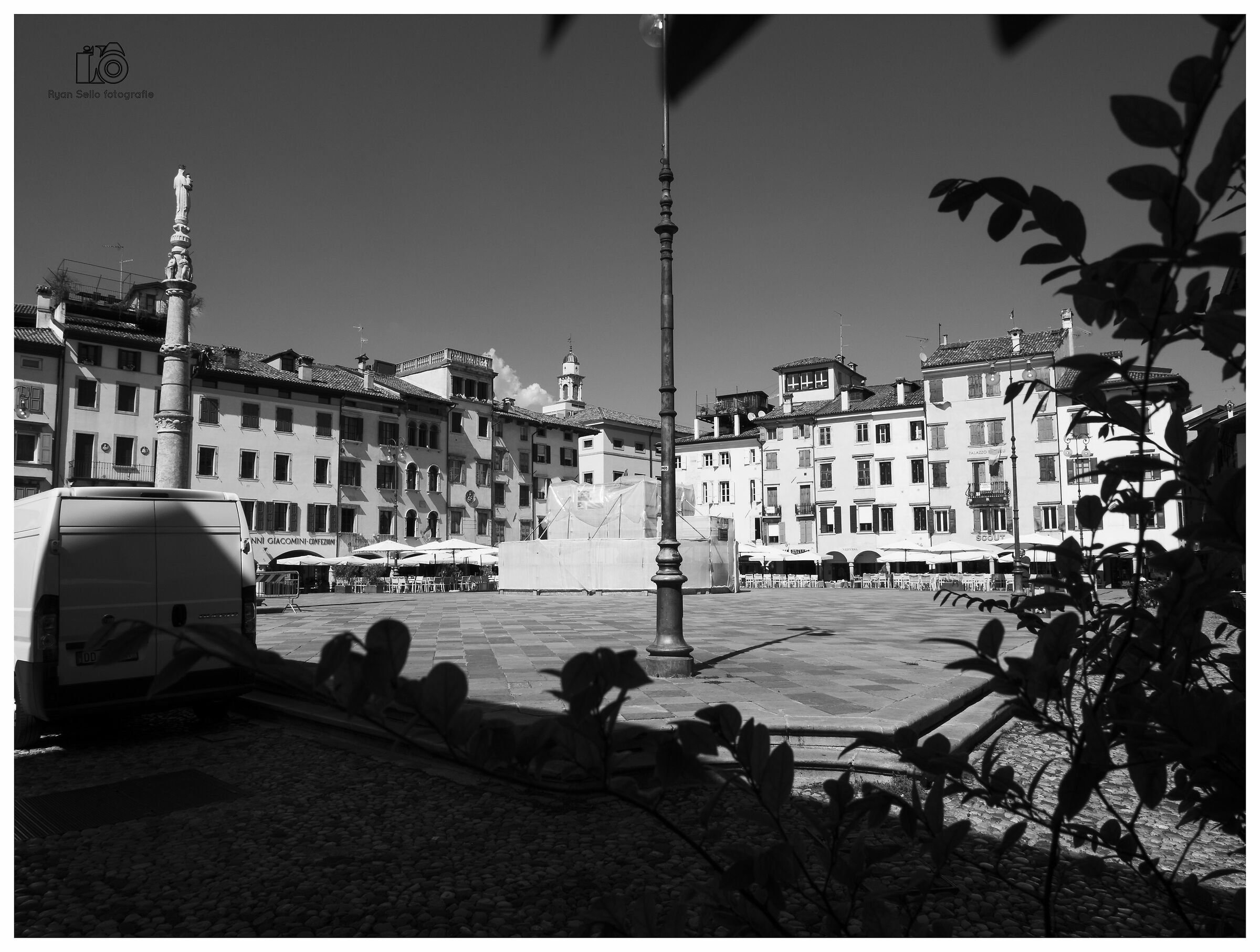 in the centre of the city