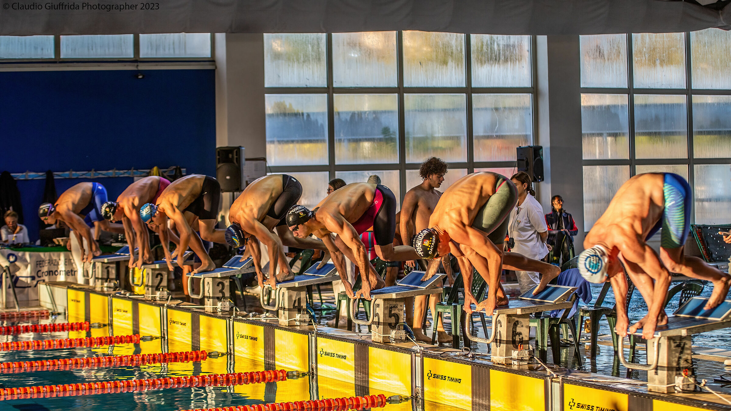 A moment before departure.