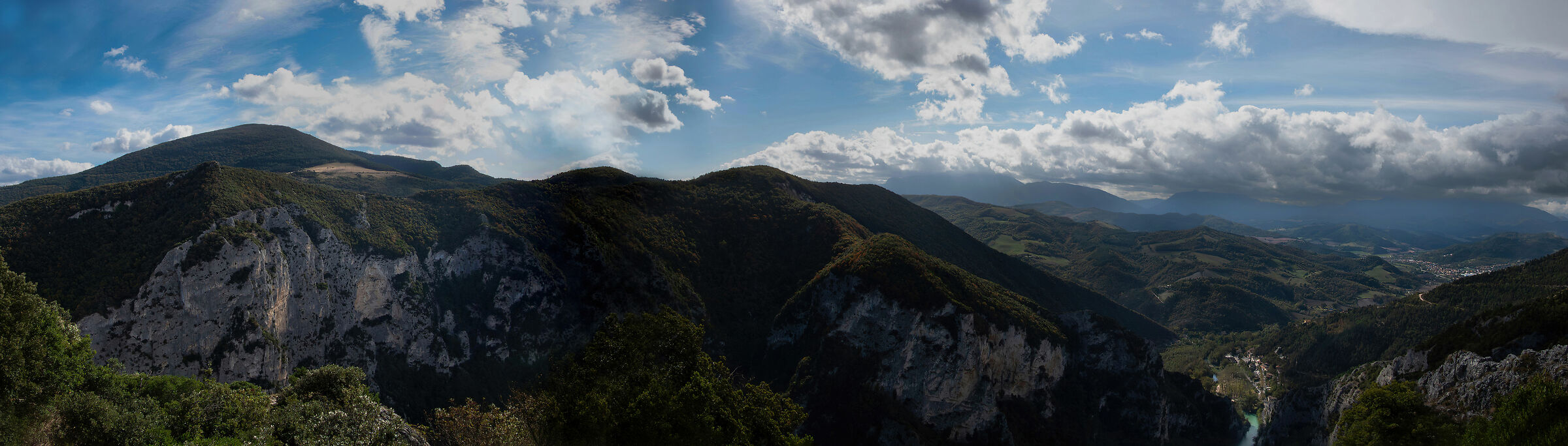 Double view from Mount Pietralata