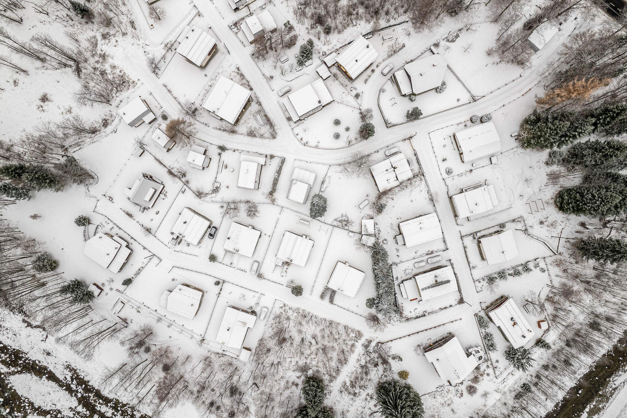 Shortly after snowfall