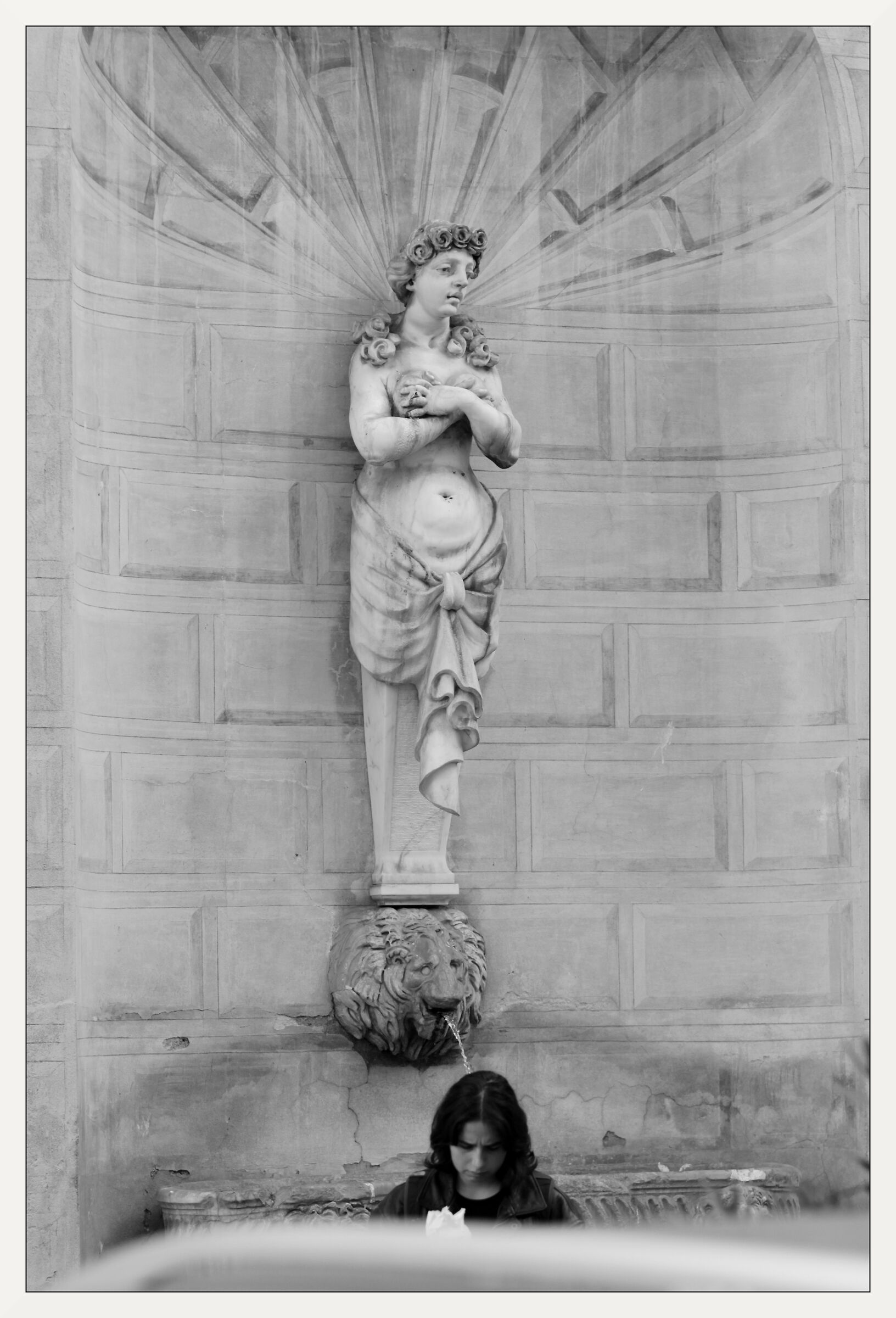 Cool marble and fresh water