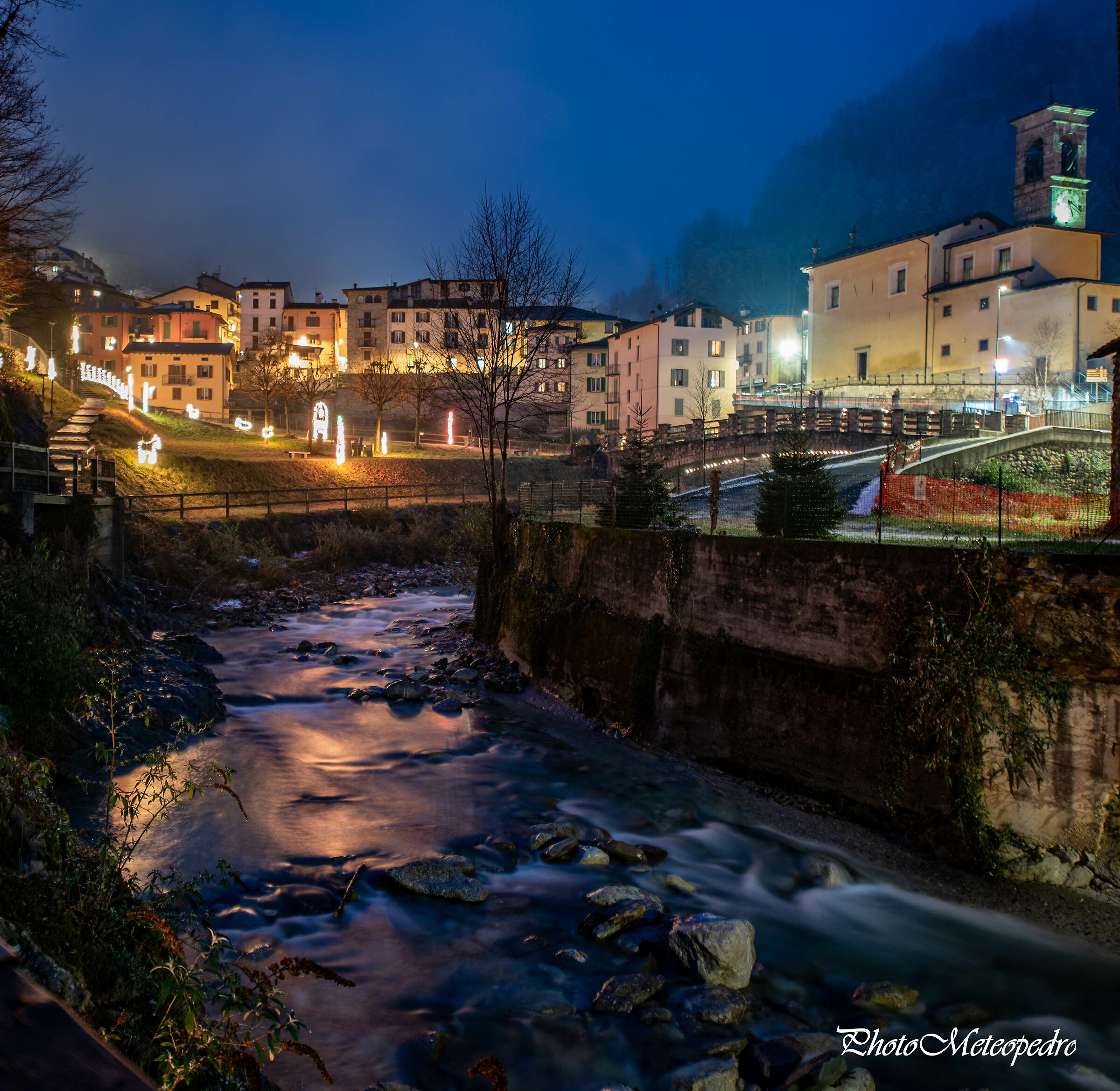 Presepio  illuminato