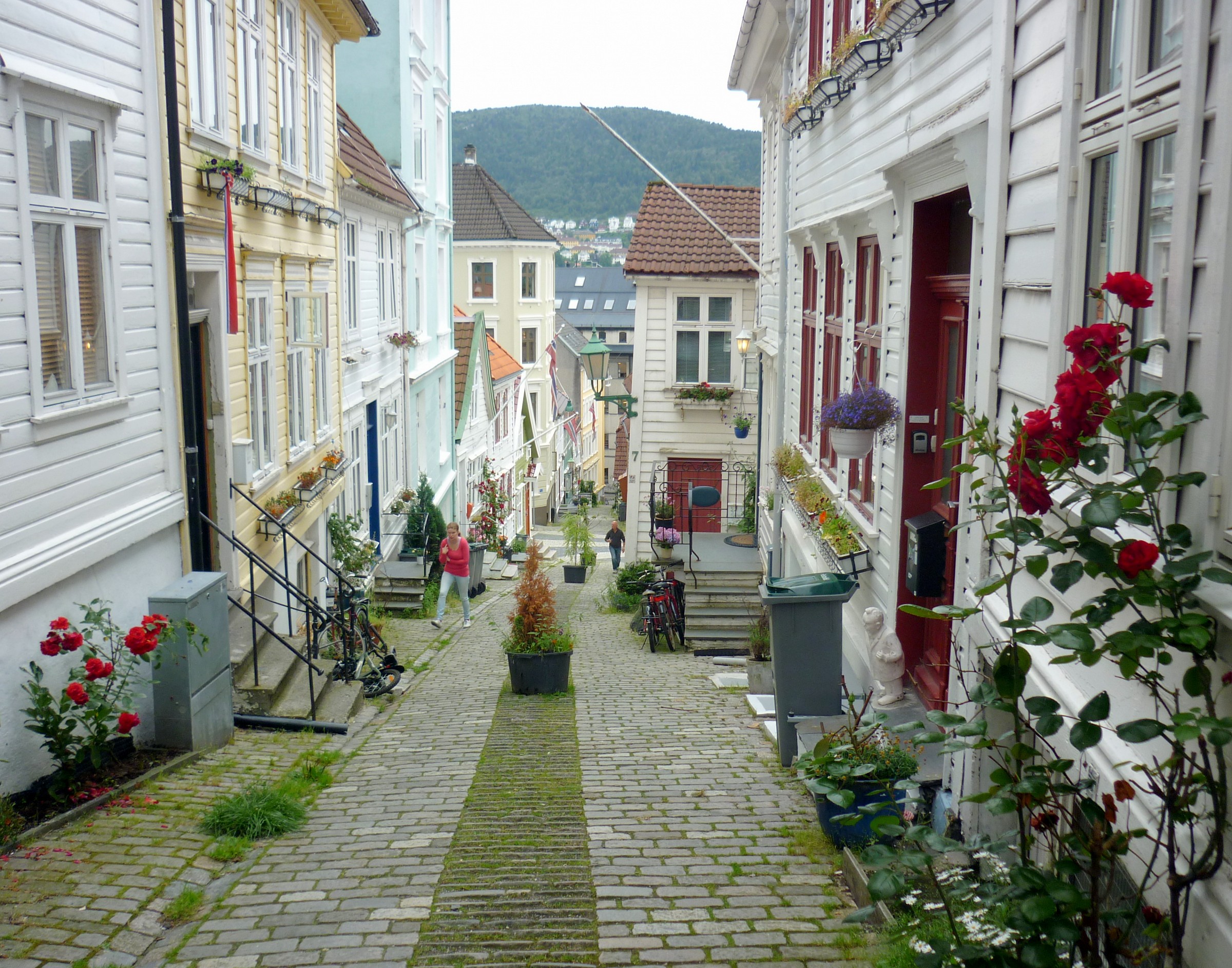 A narrow street of Bergen