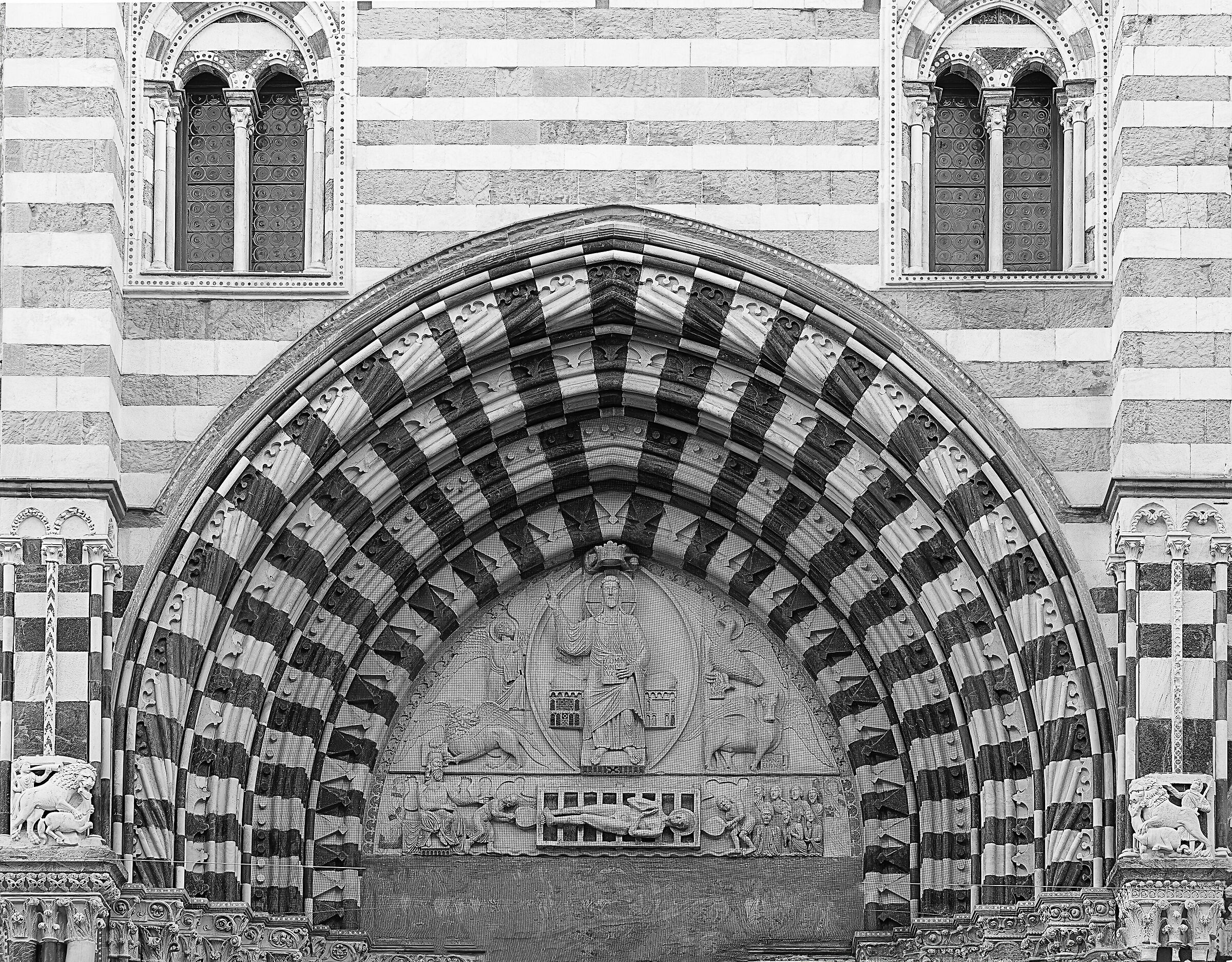 Cattedrale San Lorenzo - Lunetta portale centrale