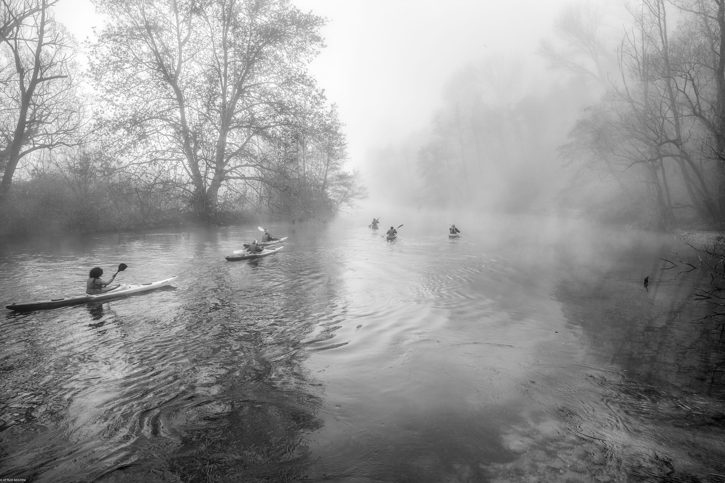 Sull'Adda con la nebbia