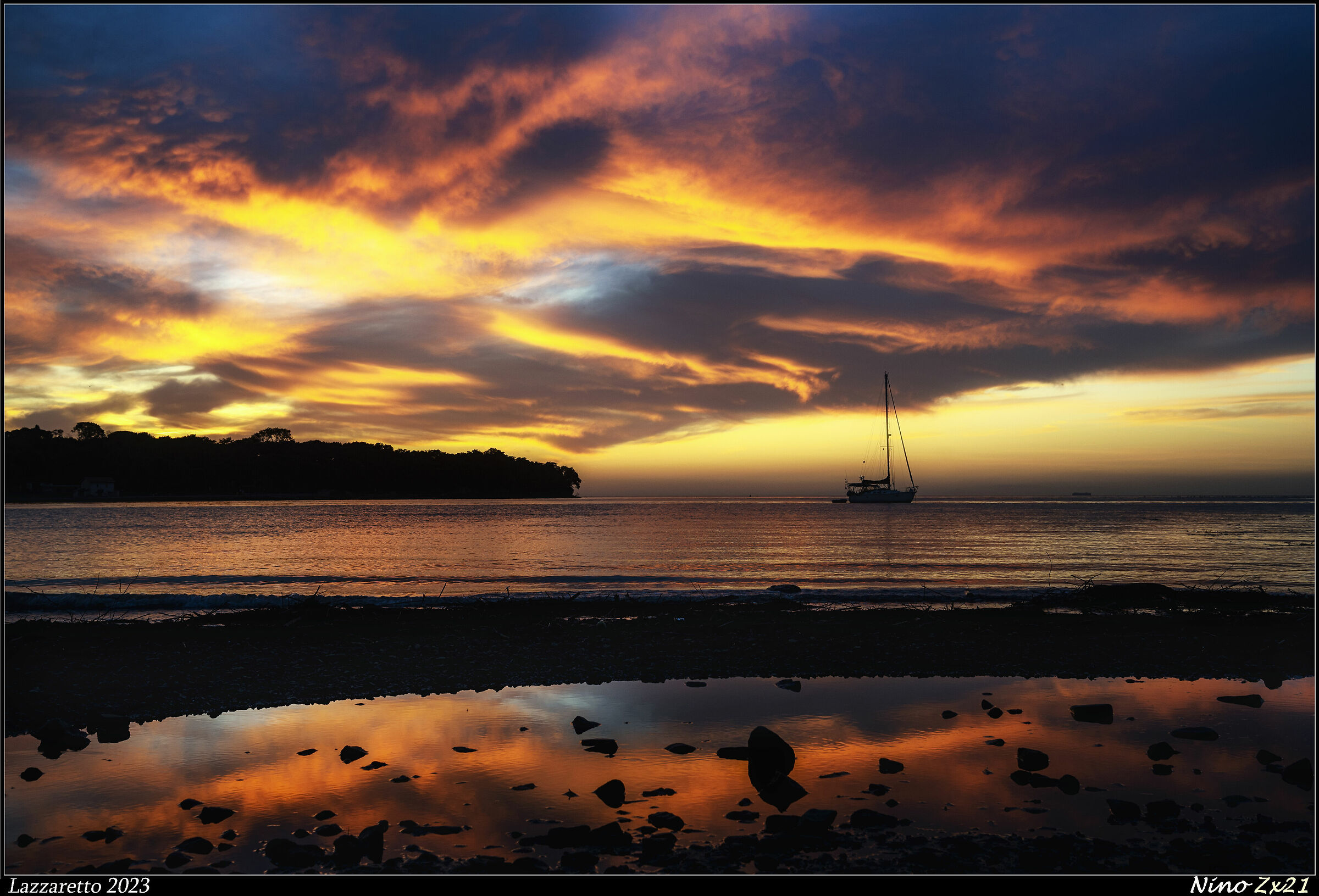 Classic Trieste sunset.