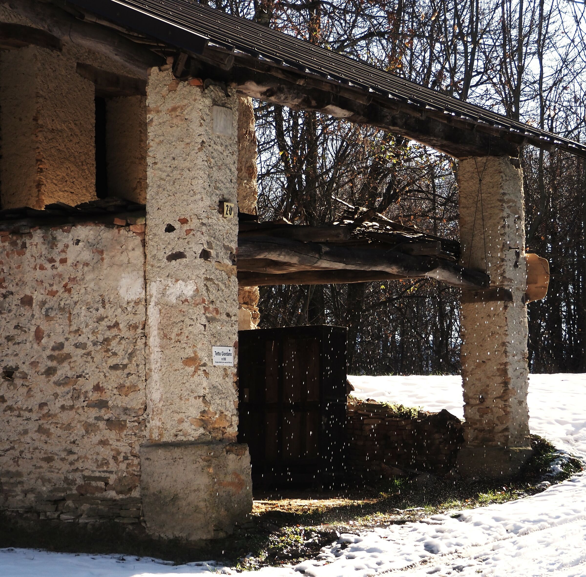 The snow melts