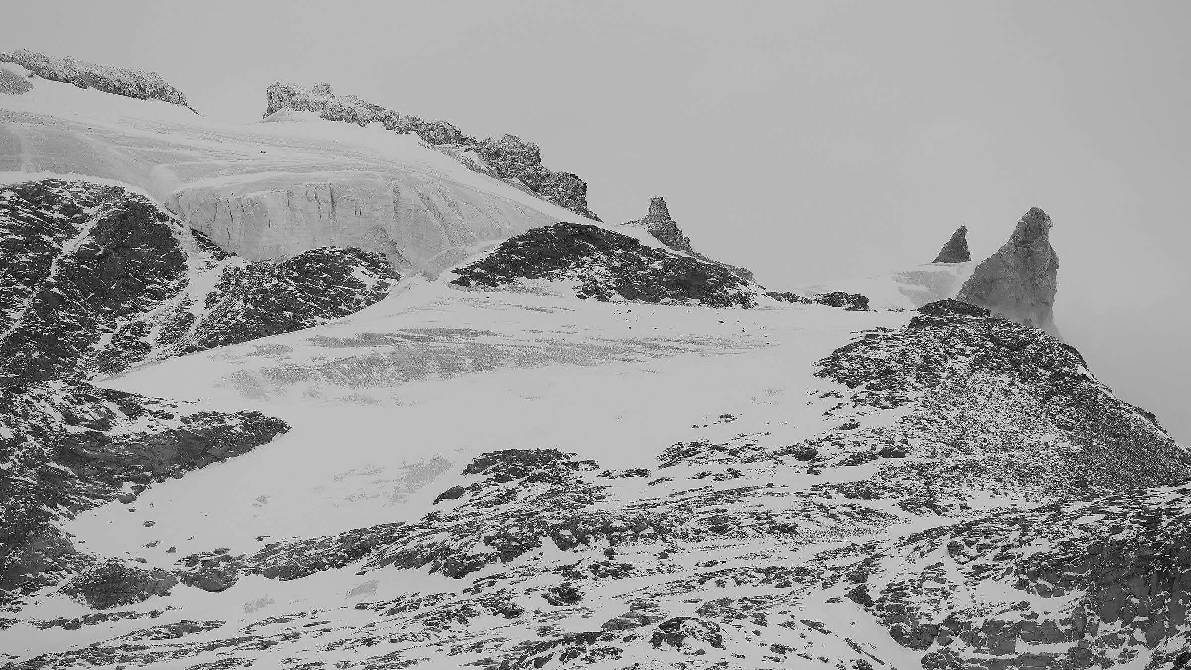 La Becca di Moncorvé and the Gran Paradiso glacier