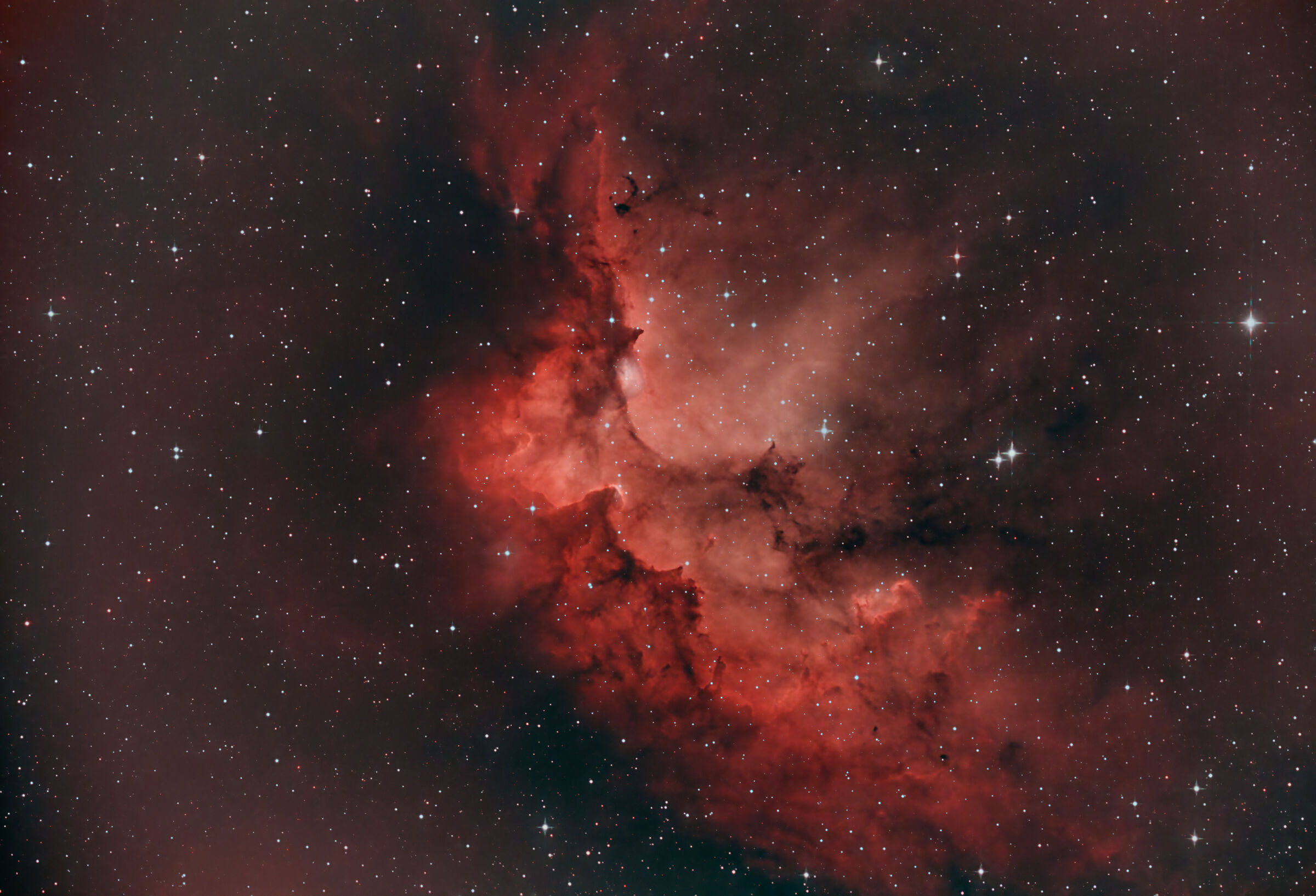 NGC 7380 Wizard nebula in Cepheus