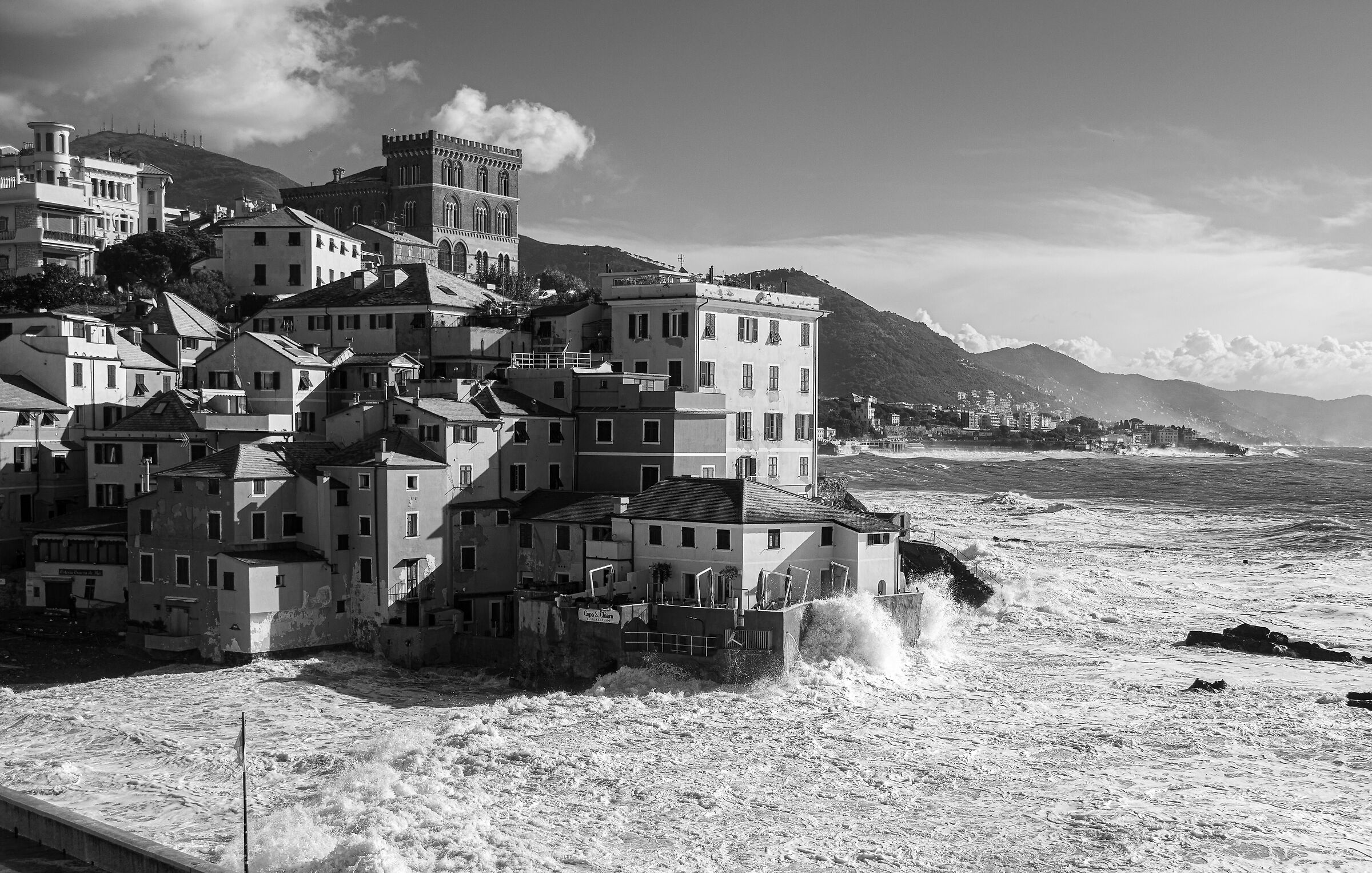 Boccadasse. Storm surge of 3 November