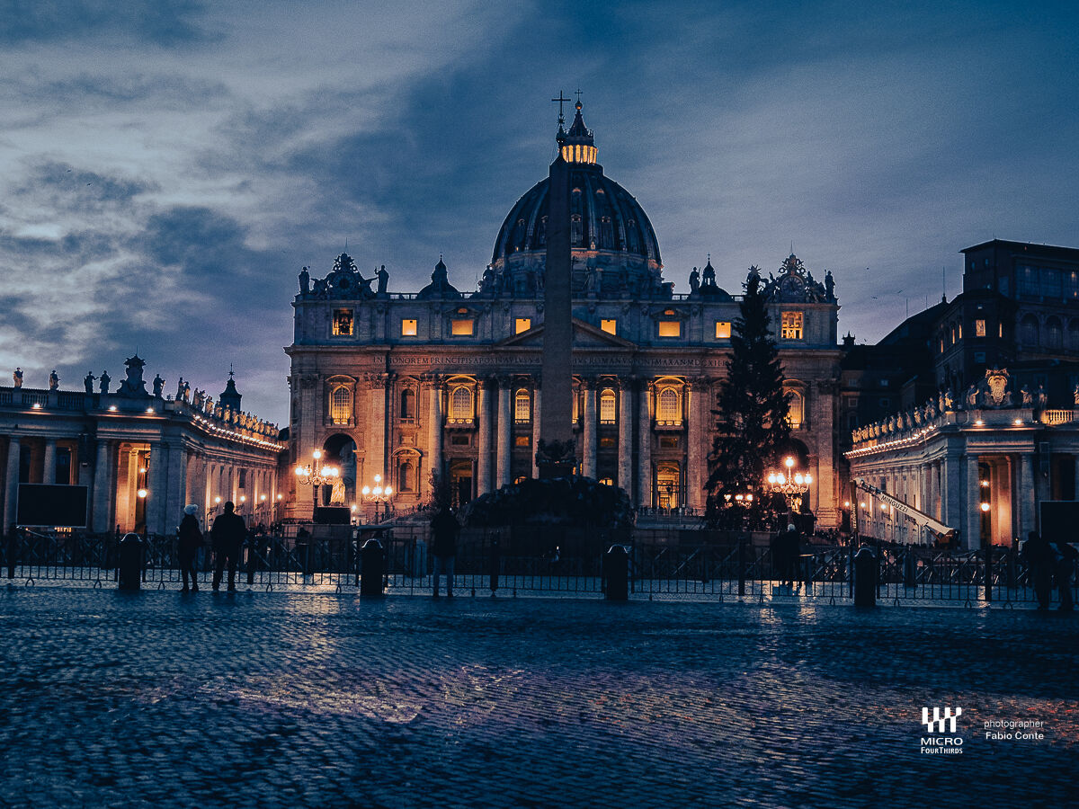 San Pietro, Città del Vaticano. Prima del buio