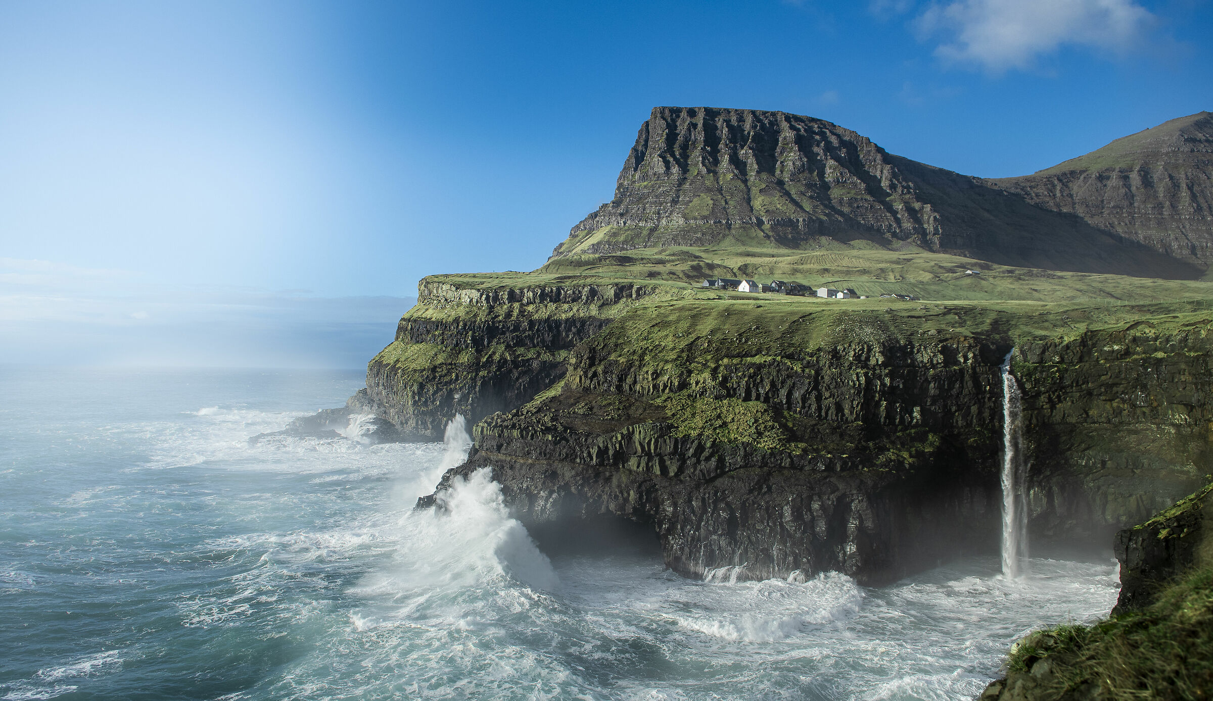 Faroe Islands - Mulafossur Waterfall