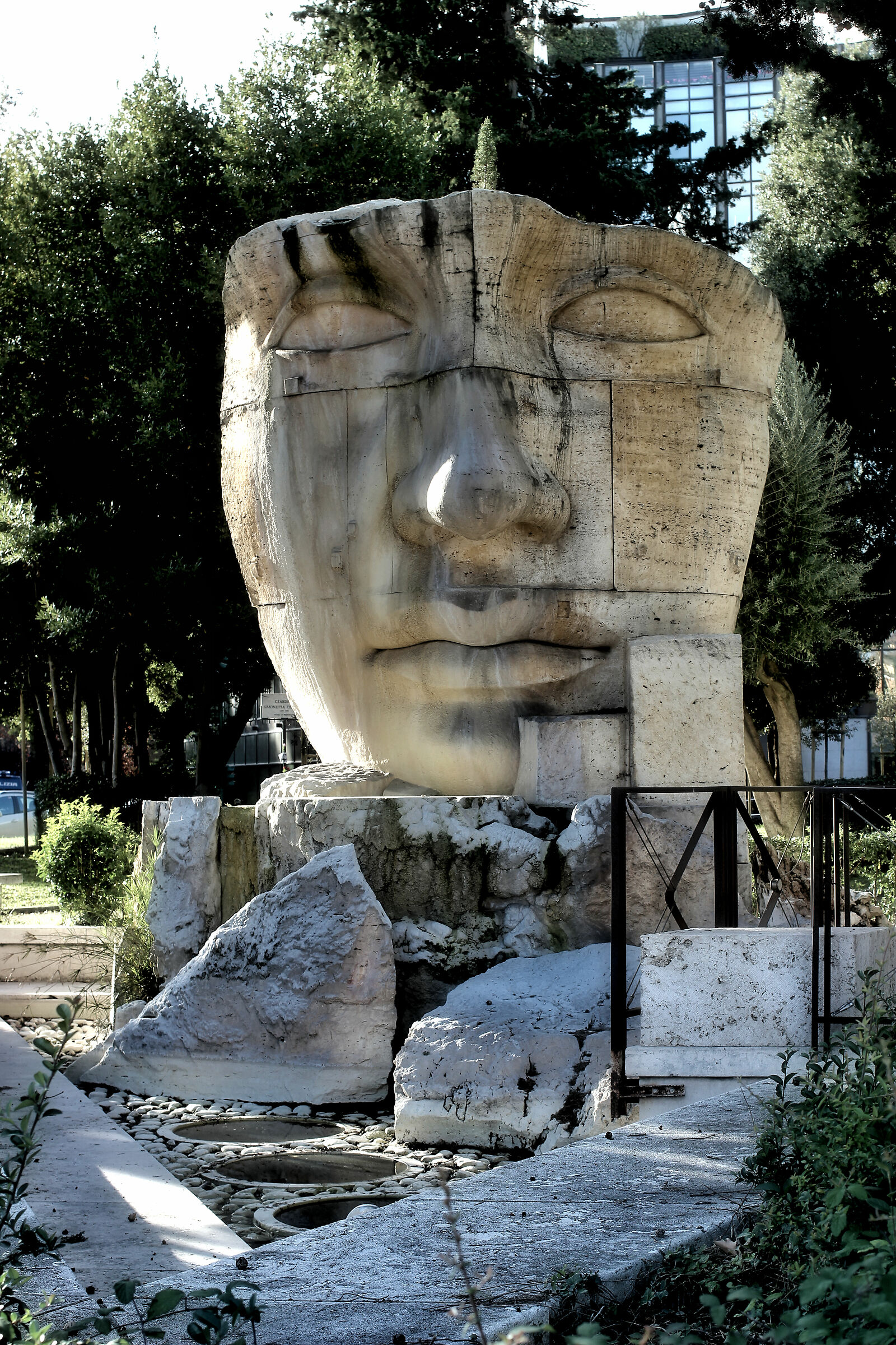 The Goddess Roma fountain by Mitoraj
