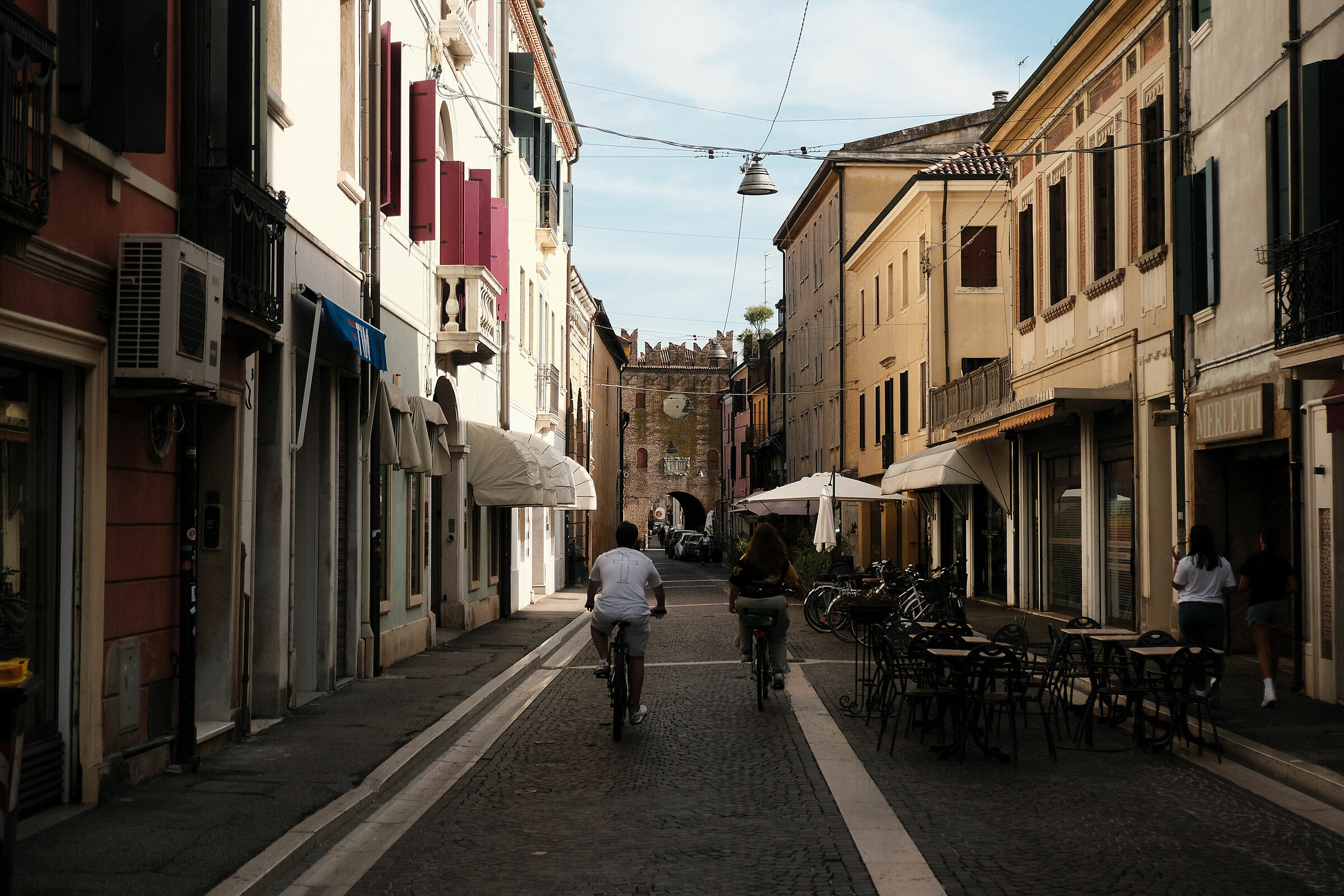 Cycling in Via X Luglio - Rovigo
