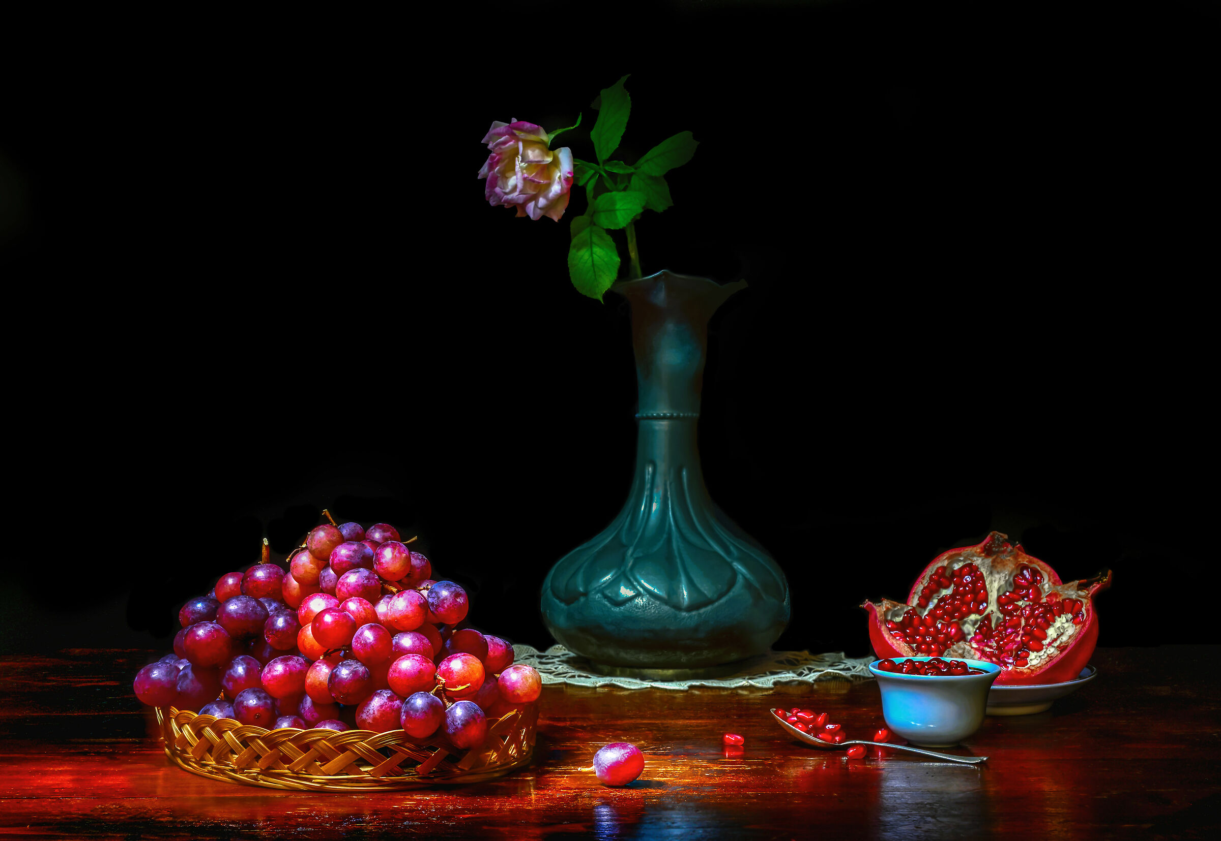 Still life in light painting
