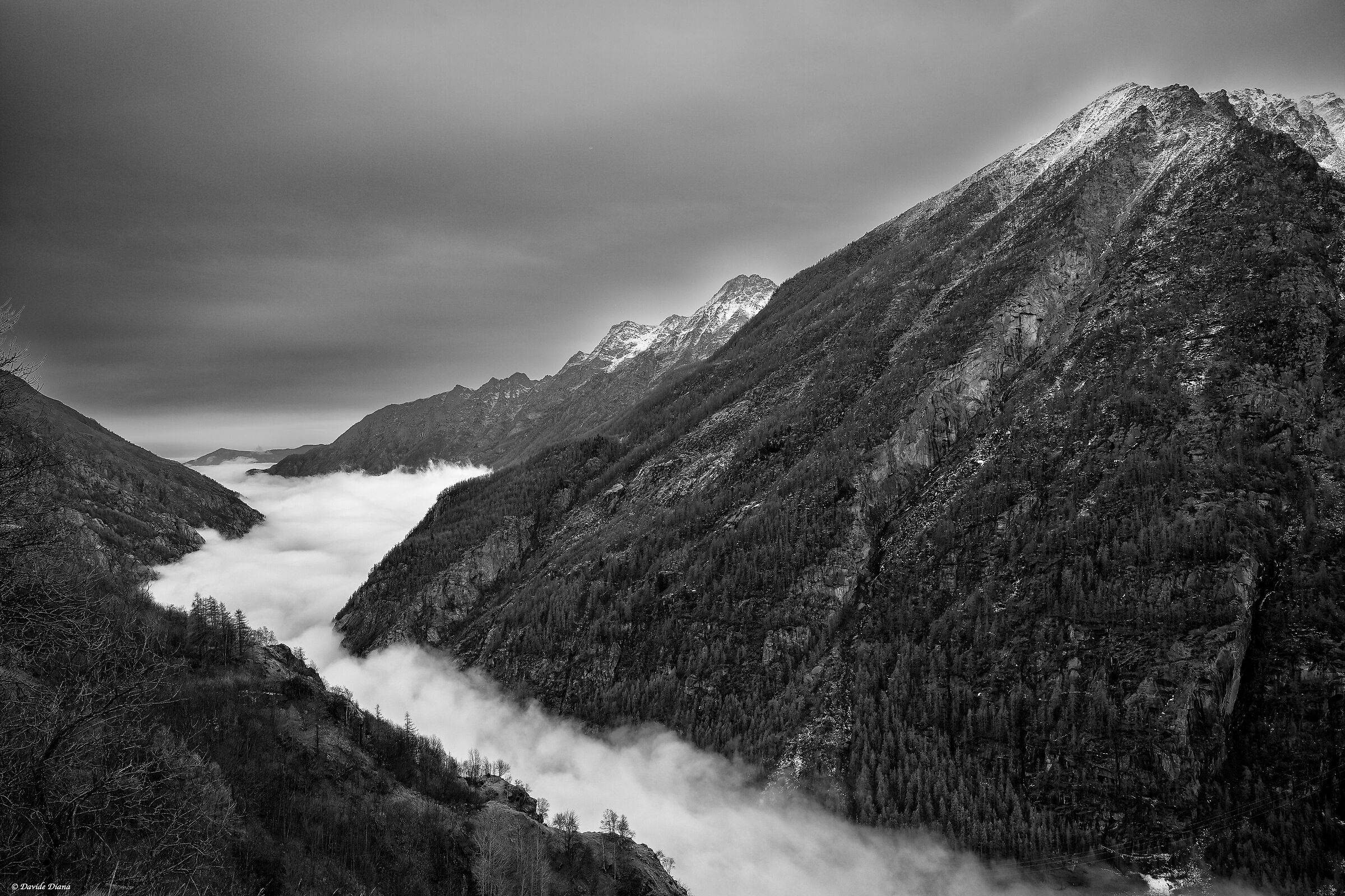 Fiume di nuvole in Valle Orco