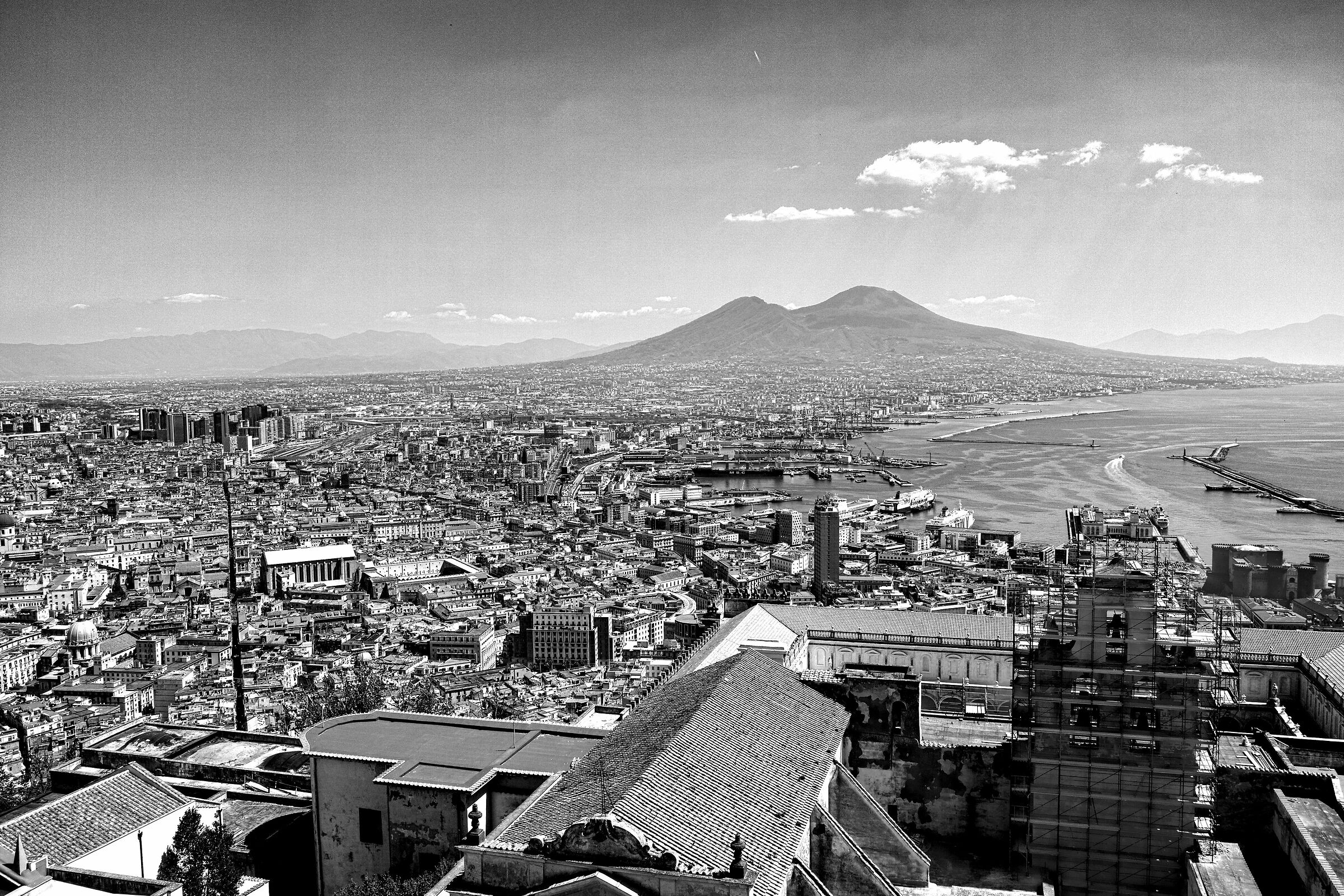 Vista da Castel S.Elmo B&N