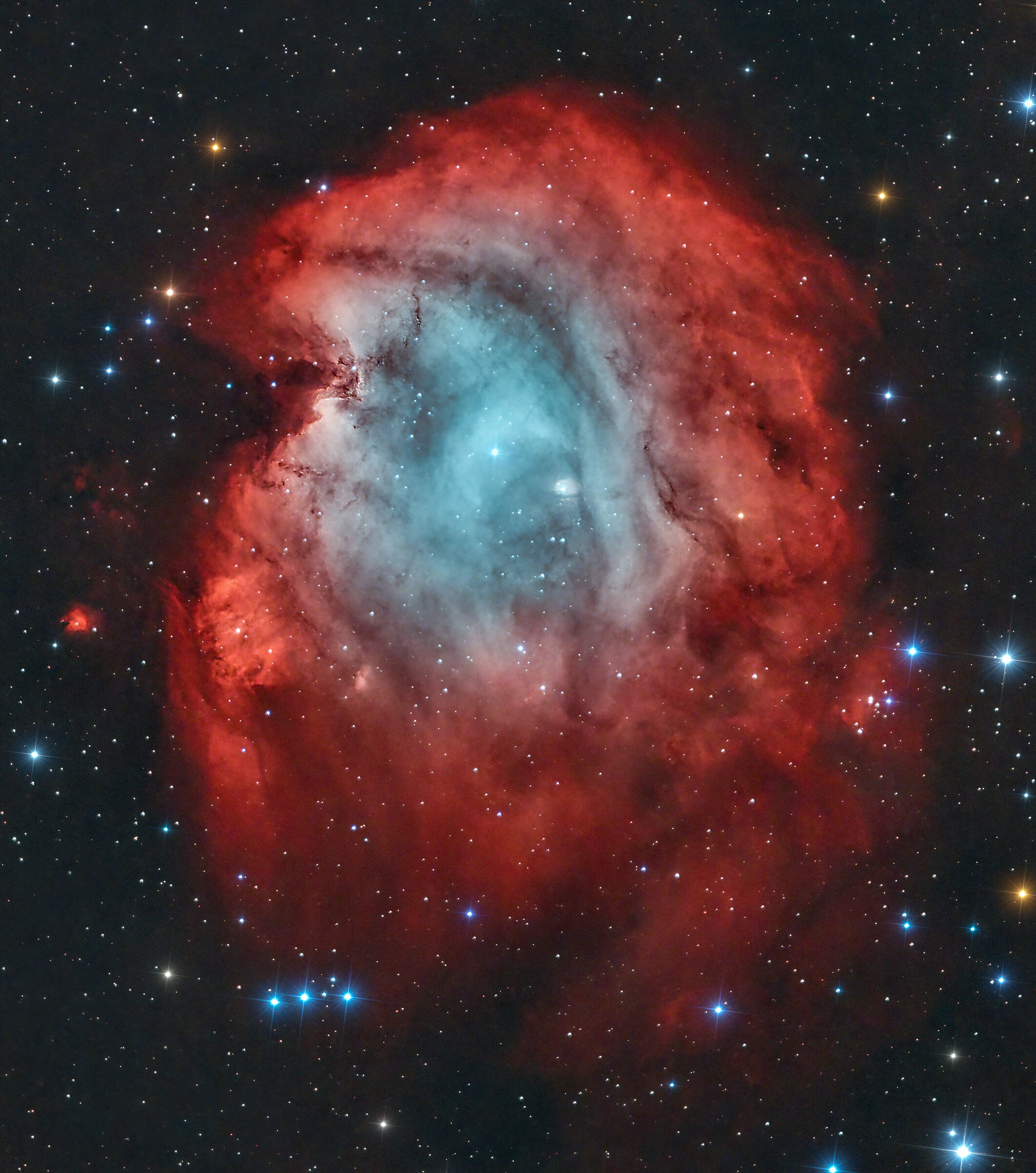 La nebulosa testa di scimmia nella costellazione di Ori