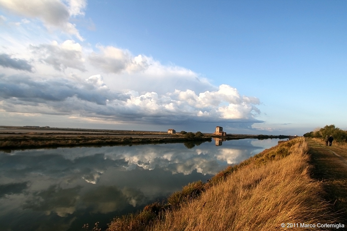 Cielo e acqua, saline di Comacchio