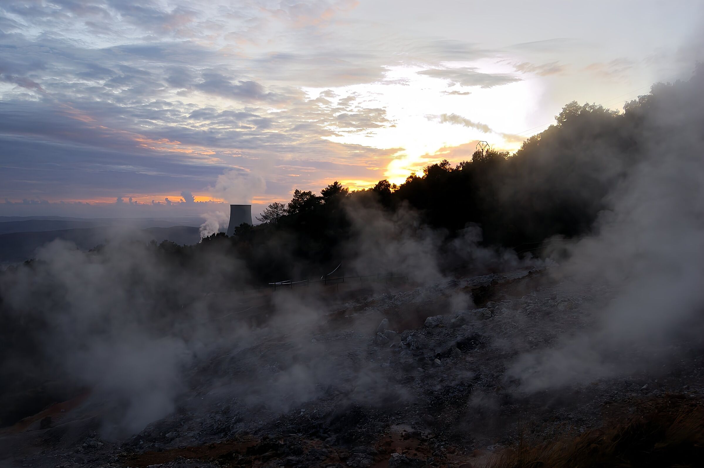 Il respiro della Terra al tramonto