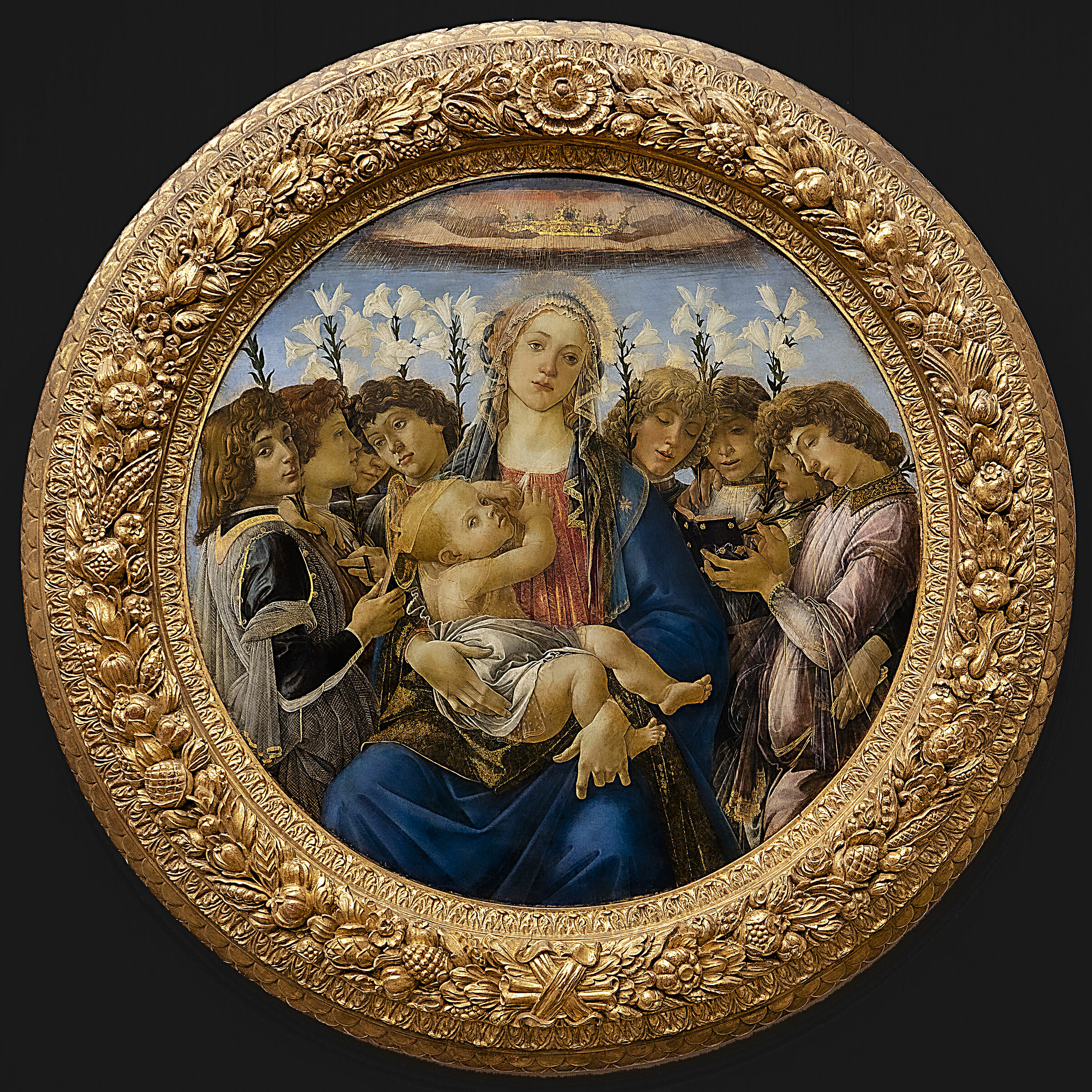 Maria con il bambino e il canto degli angeli-Botticelli
