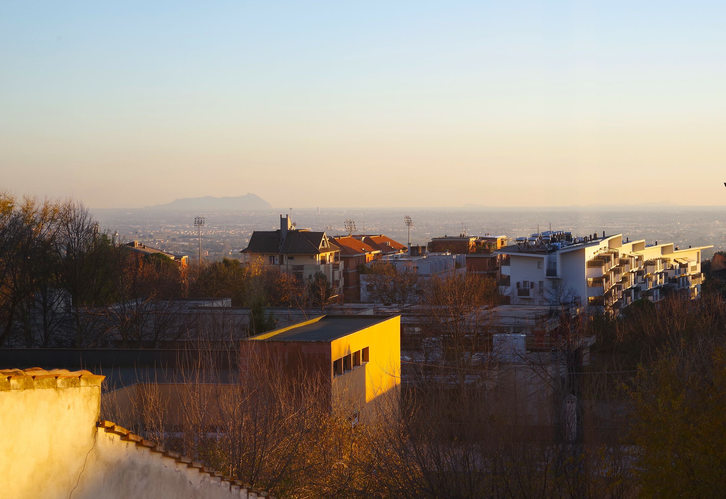 Panorama della pianura pontina da Velletri