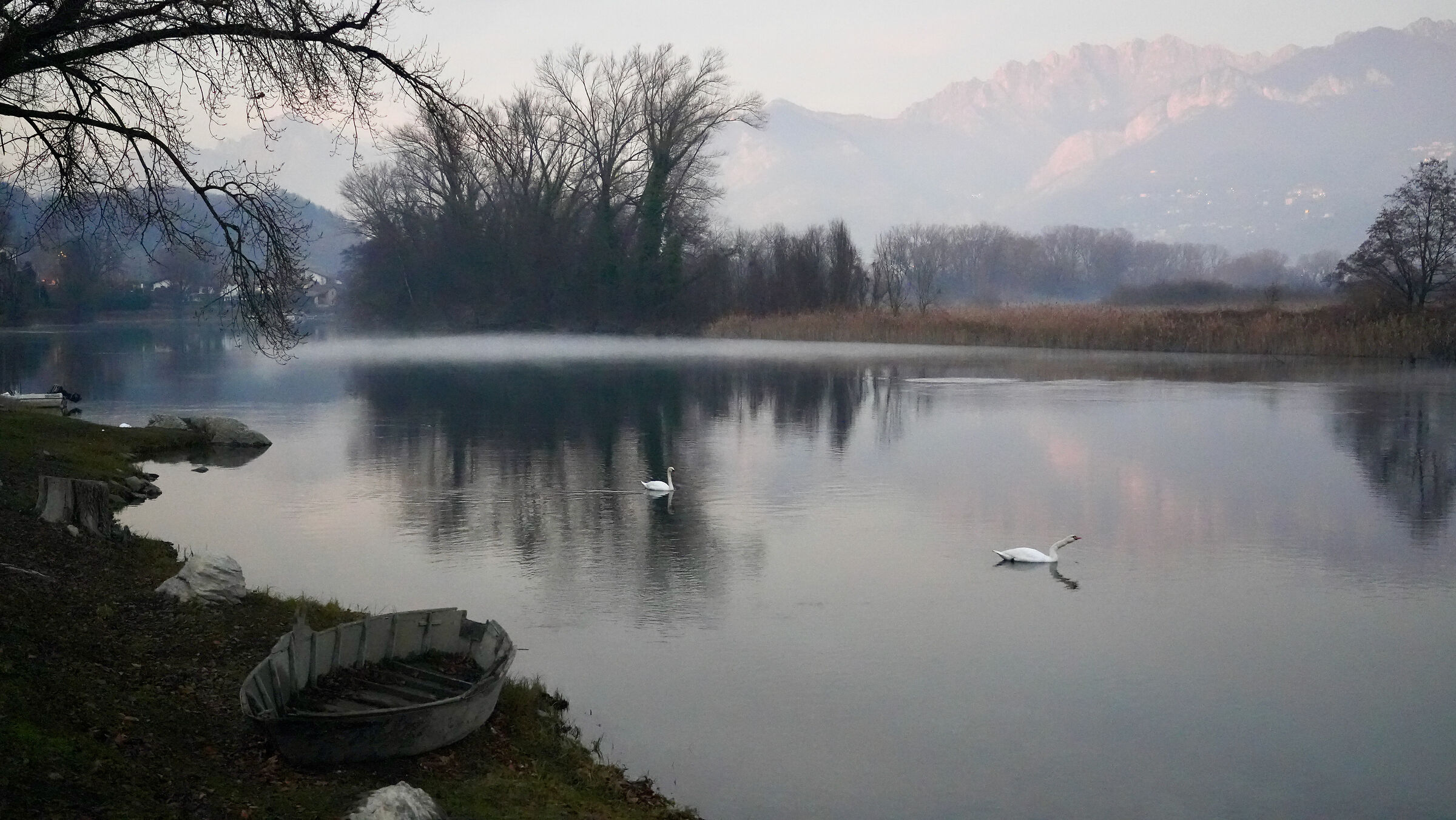Adda, nebbiolina sul fiume