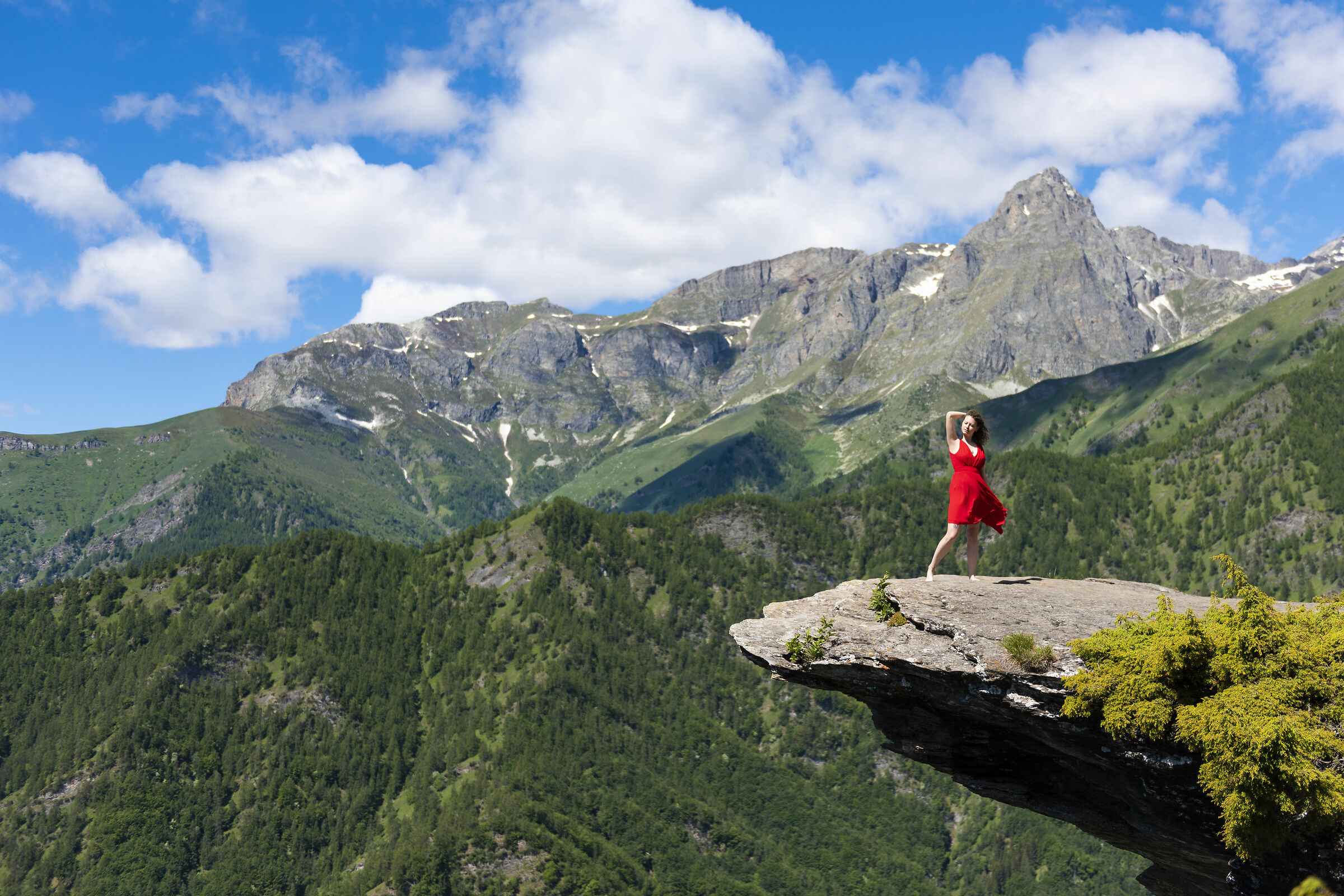 In posa sullo strapiombo!