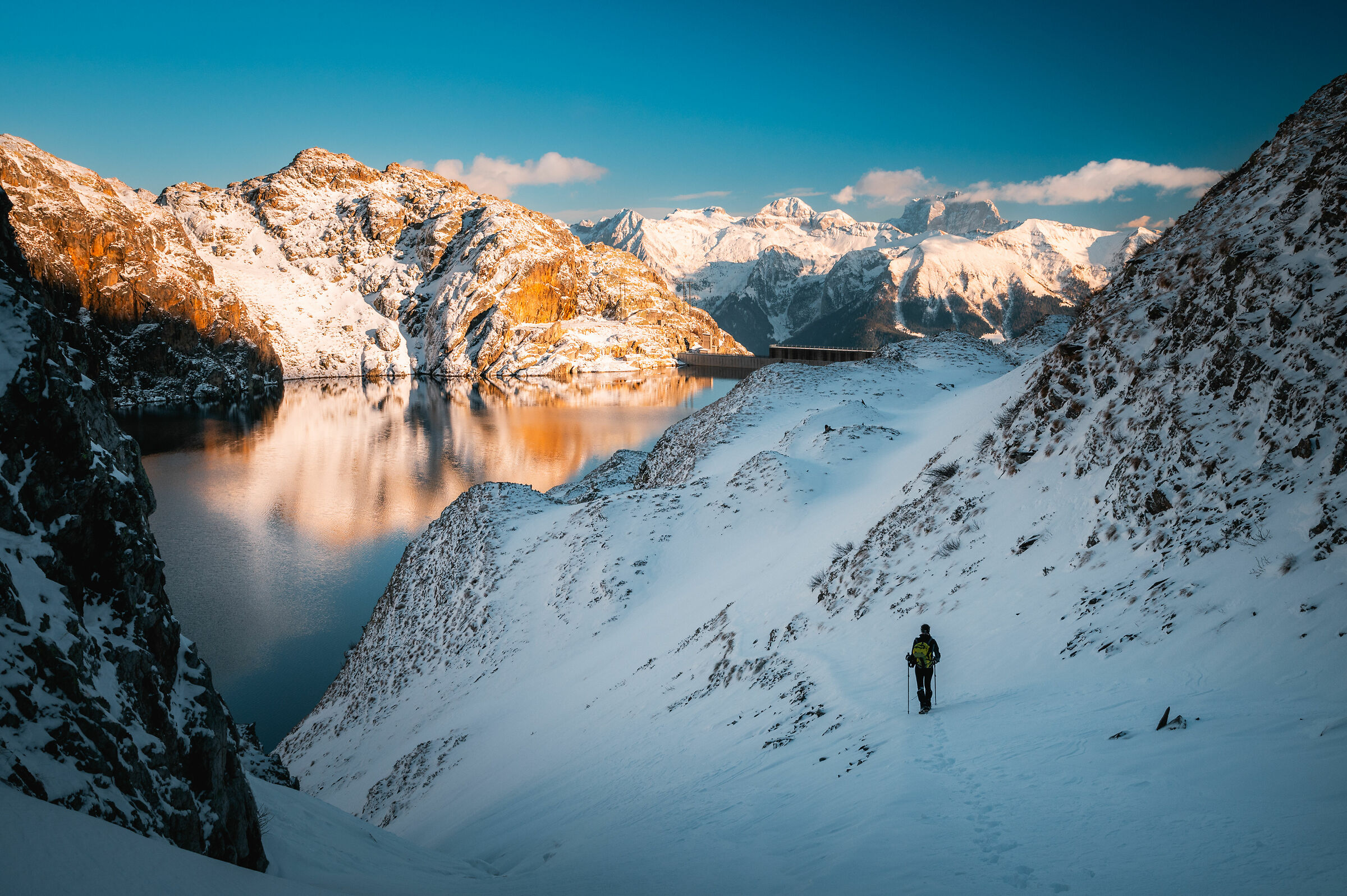 The fifth lake at sunset