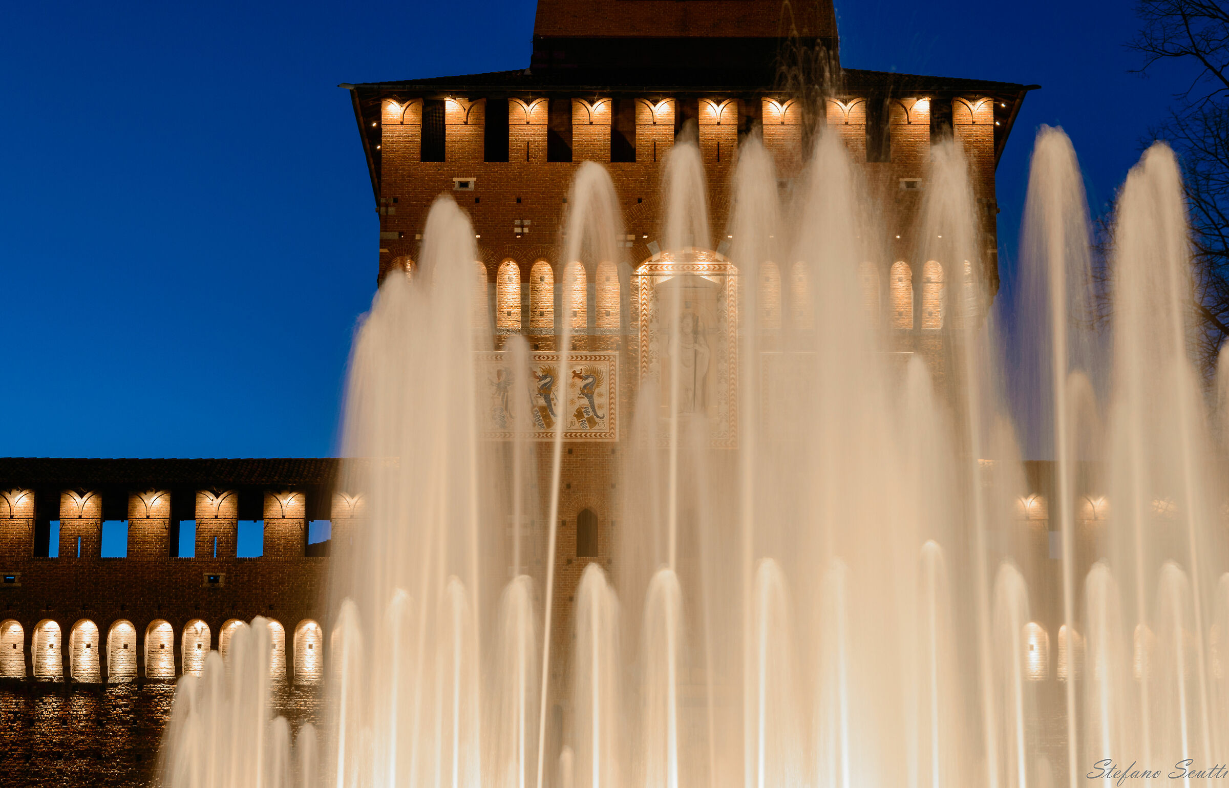 Blue hour at Castello Sforzesco, Milano