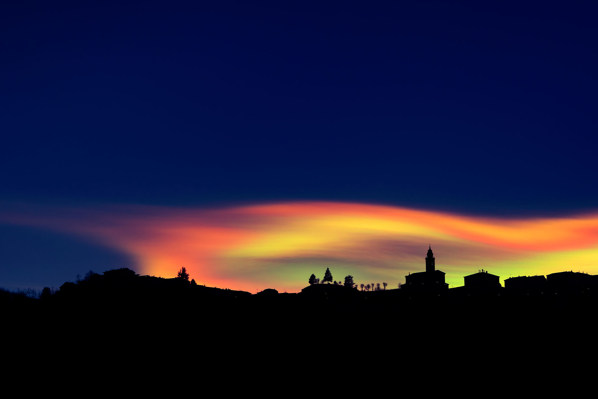 Sunset Rainbow Clouds