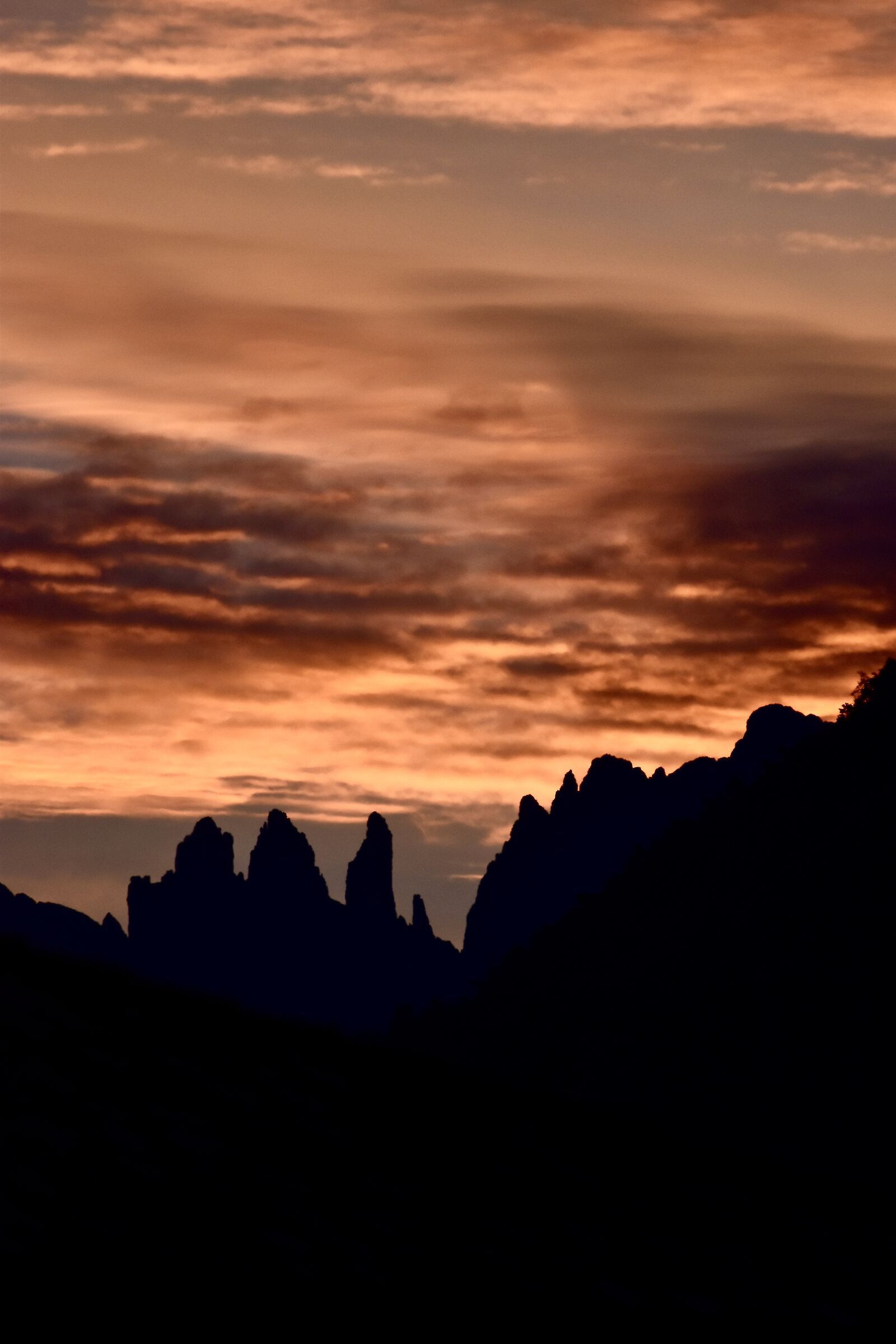 Tramonto sul catinaccio