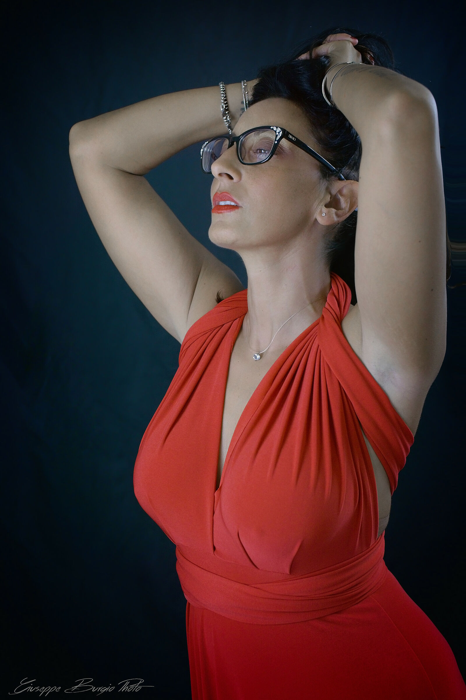 Licia (Portrait in Red)