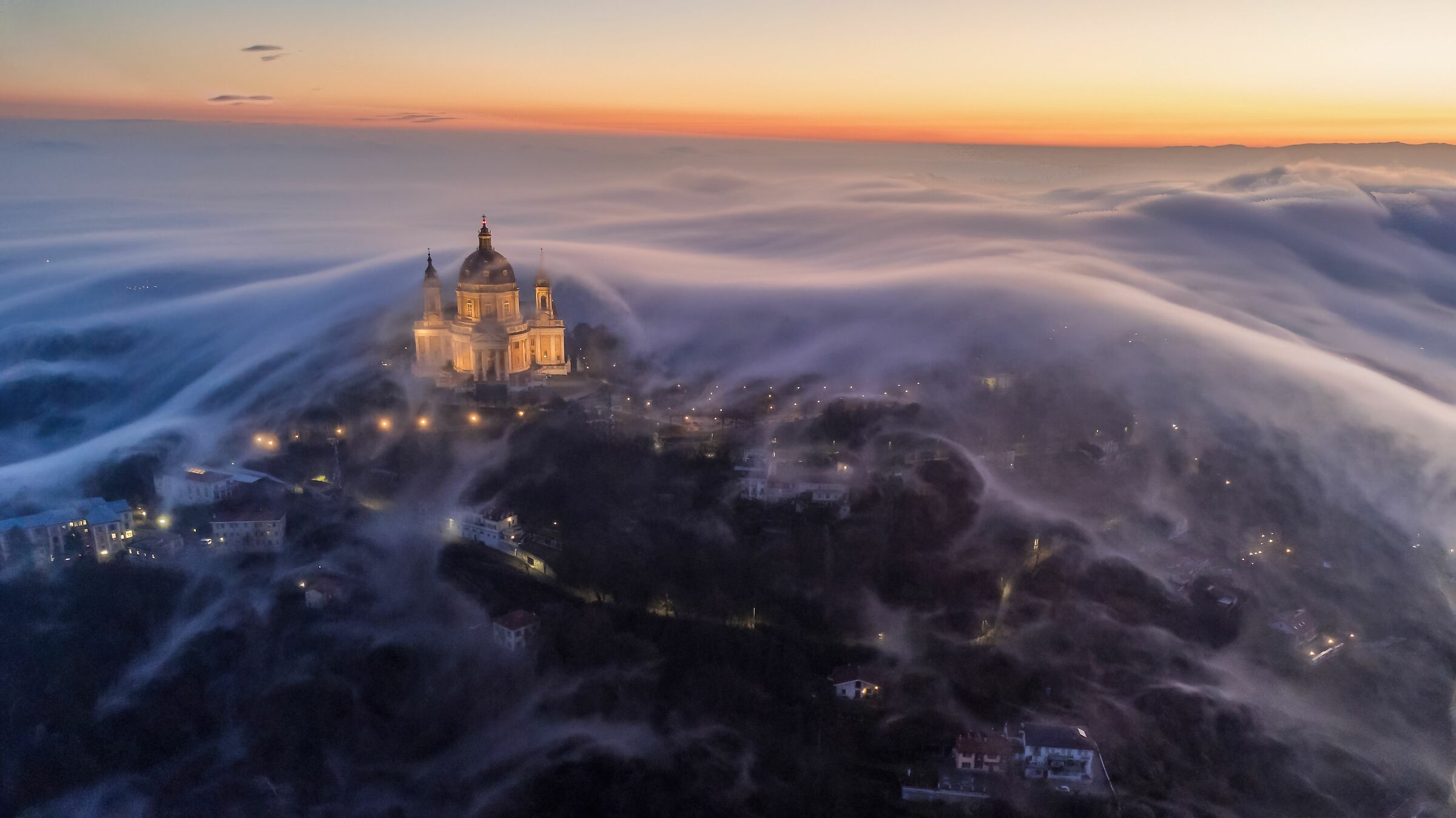 Superga under a blanket of fog