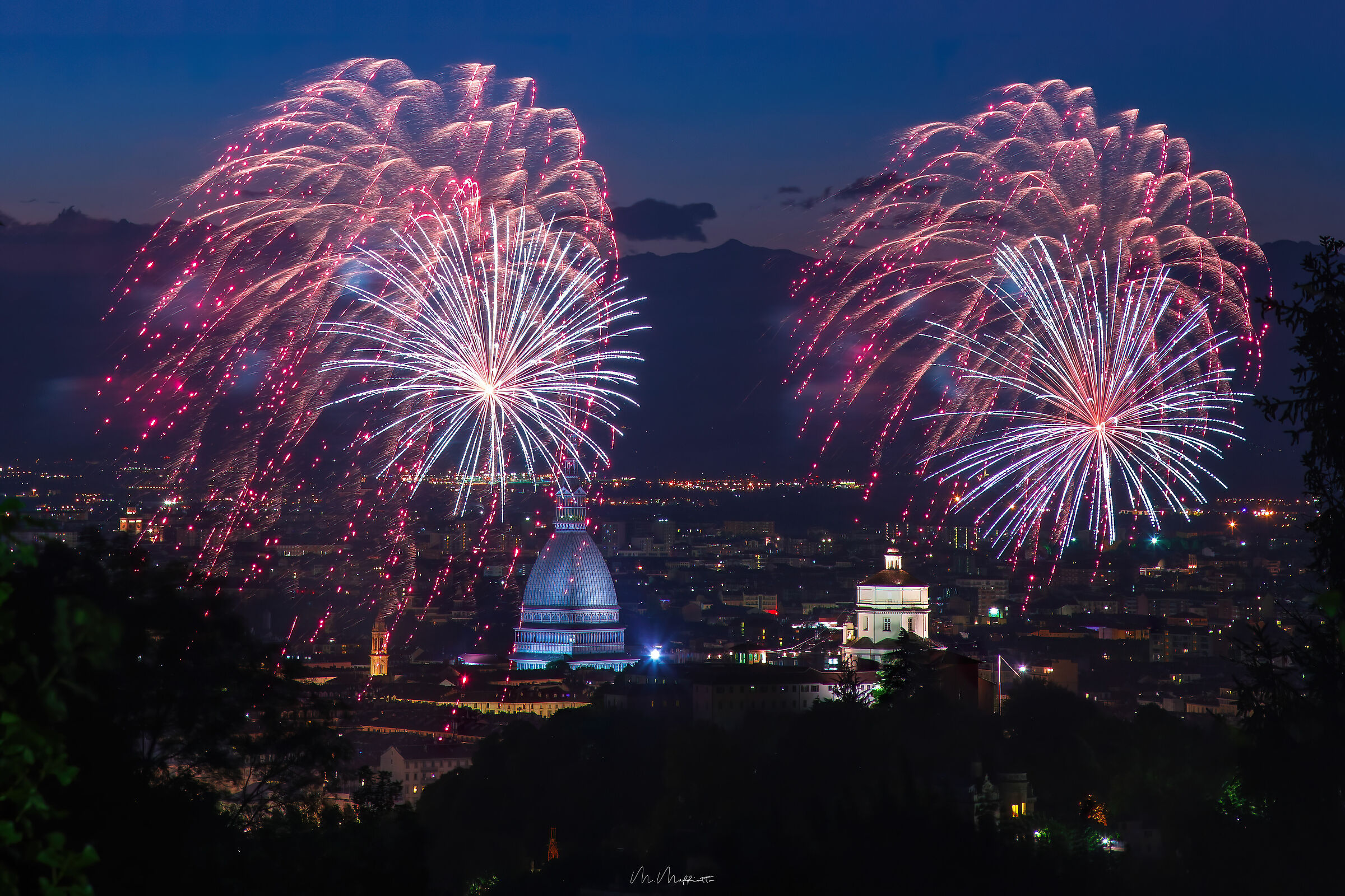 Fireworks in Turin