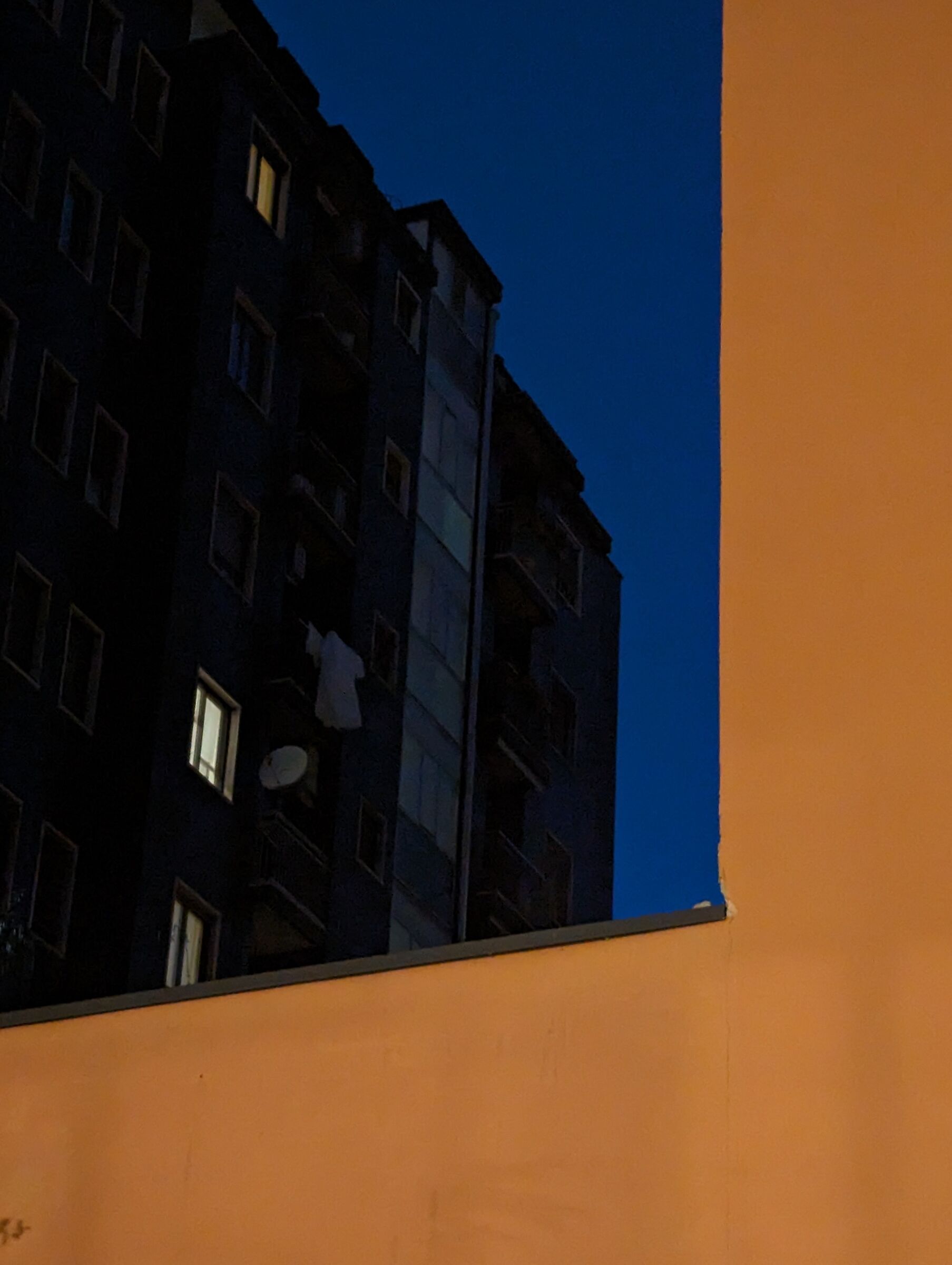Milan, at night