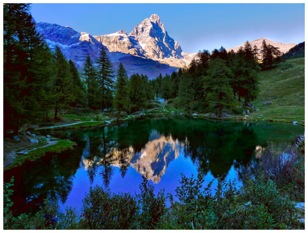 "Sua Maestà il Cervino" dal Lago Blu