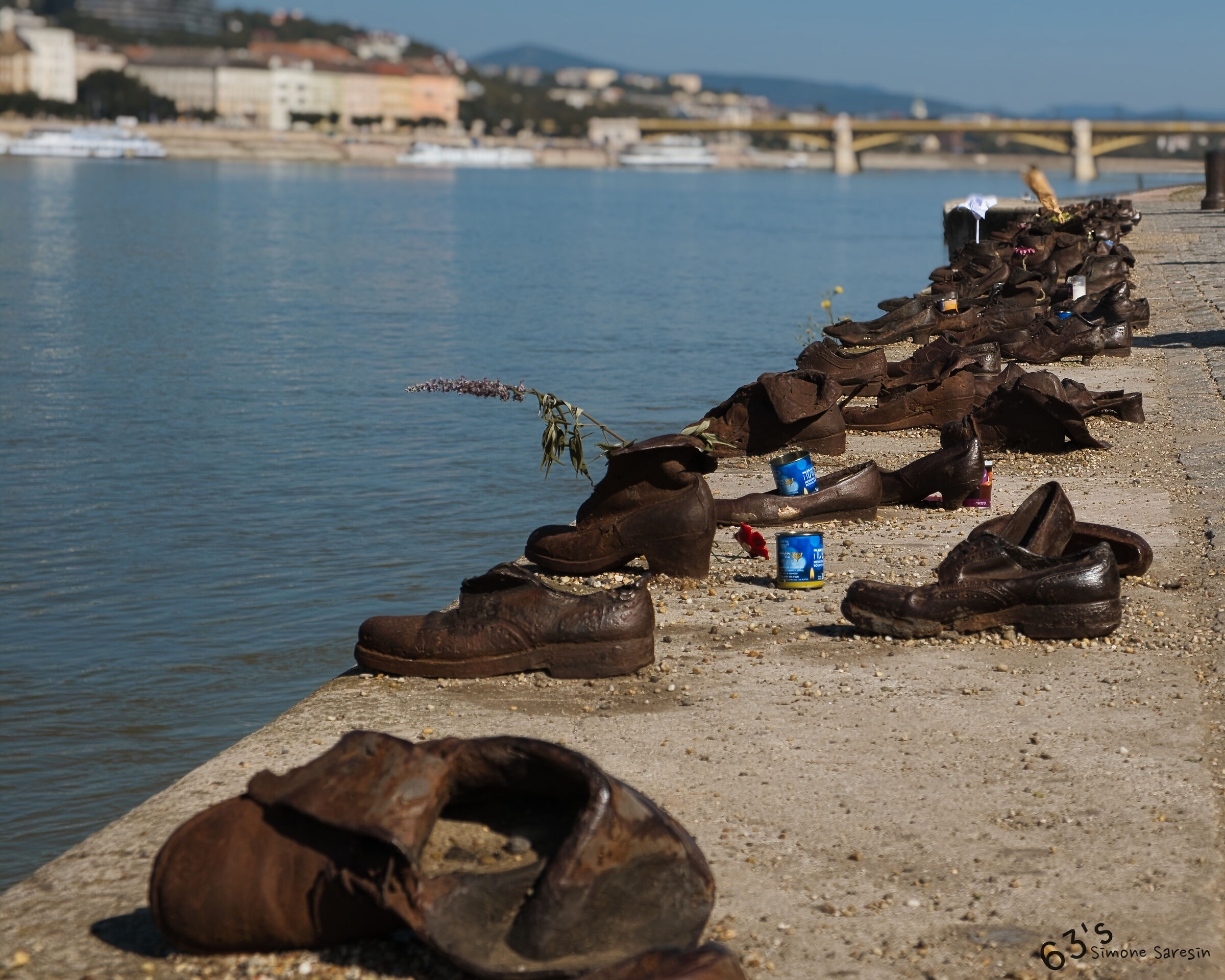 Shoes on the bank of the Danube