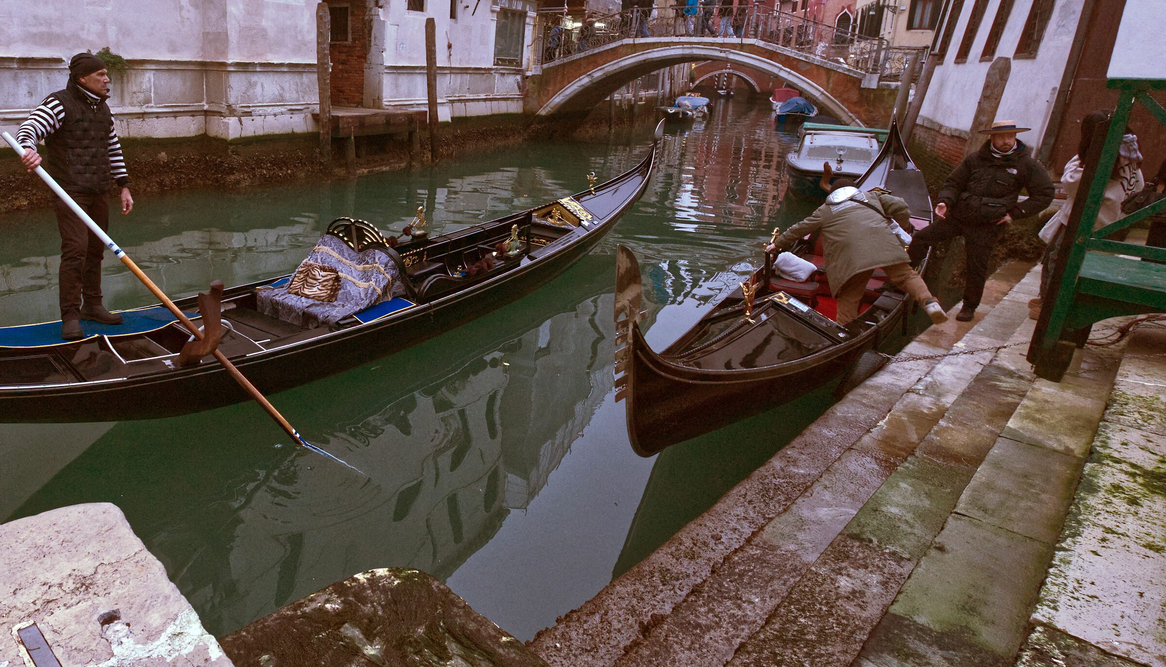 Before falling into the canal